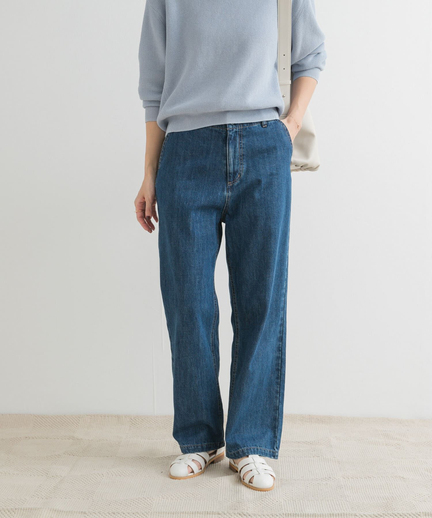 URBAN RESEARCH DOORS「デニムワイドパンツ」|デニム|