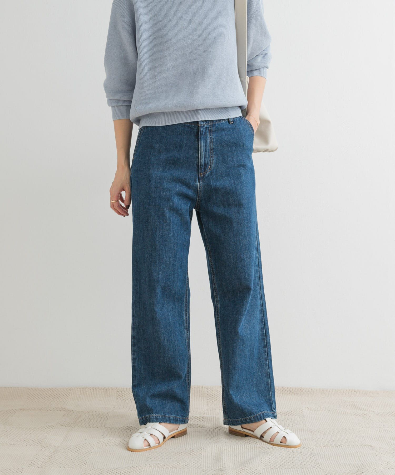 URBAN RESEARCH DOORS「デニムワイドパンツ」|デニム|