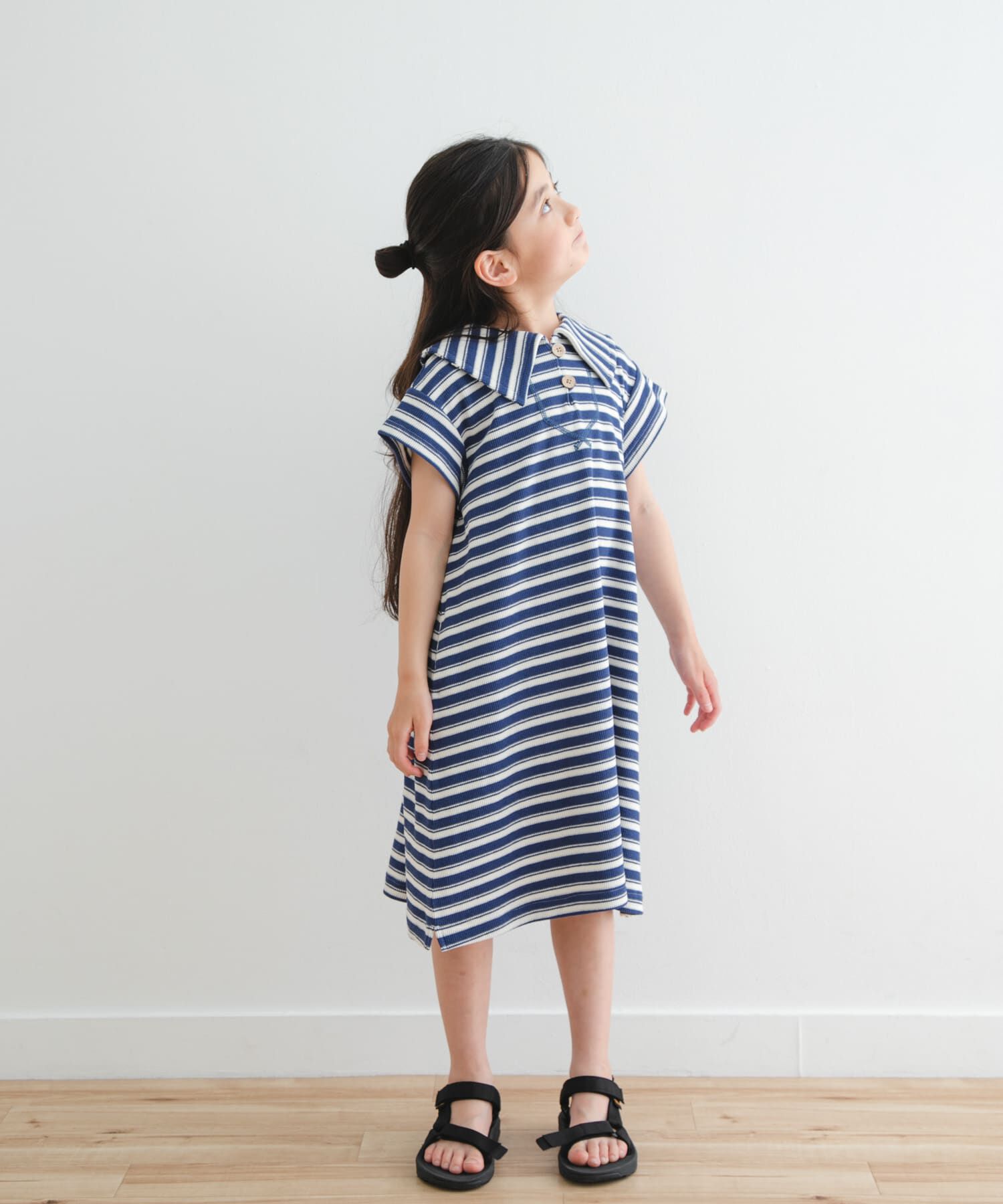 URBAN RESEARCH DOORS「『WEB/一部店舗限定サイズ』セーラーカラーカットワンピース(KIDS)」|ワンピース|