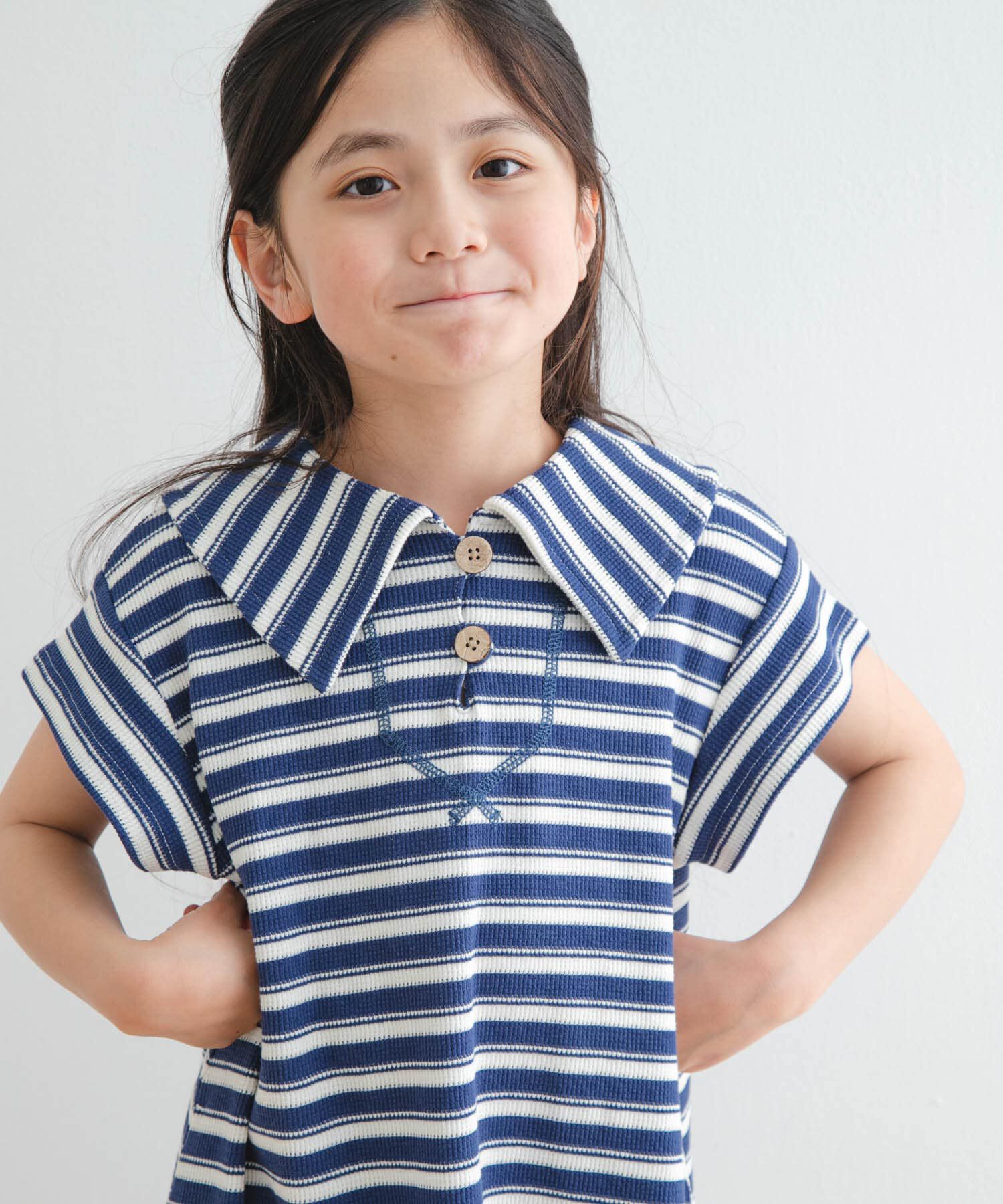 URBAN RESEARCH DOORS「『WEB/一部店舗限定サイズ』セーラーカラーカットワンピース(KIDS)」|ワンピース|