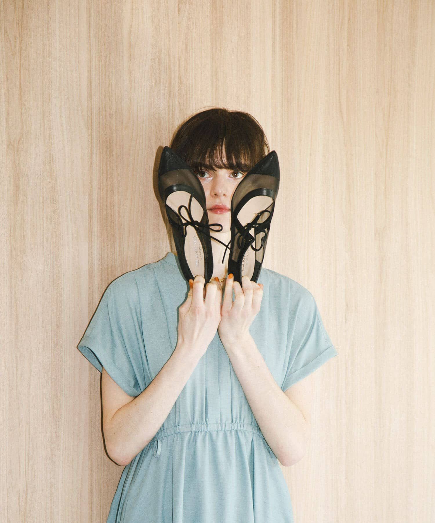 RODE SKO「『MADE IN JAPAN』チャンキーヒールリボンパンプス」|パンプス|