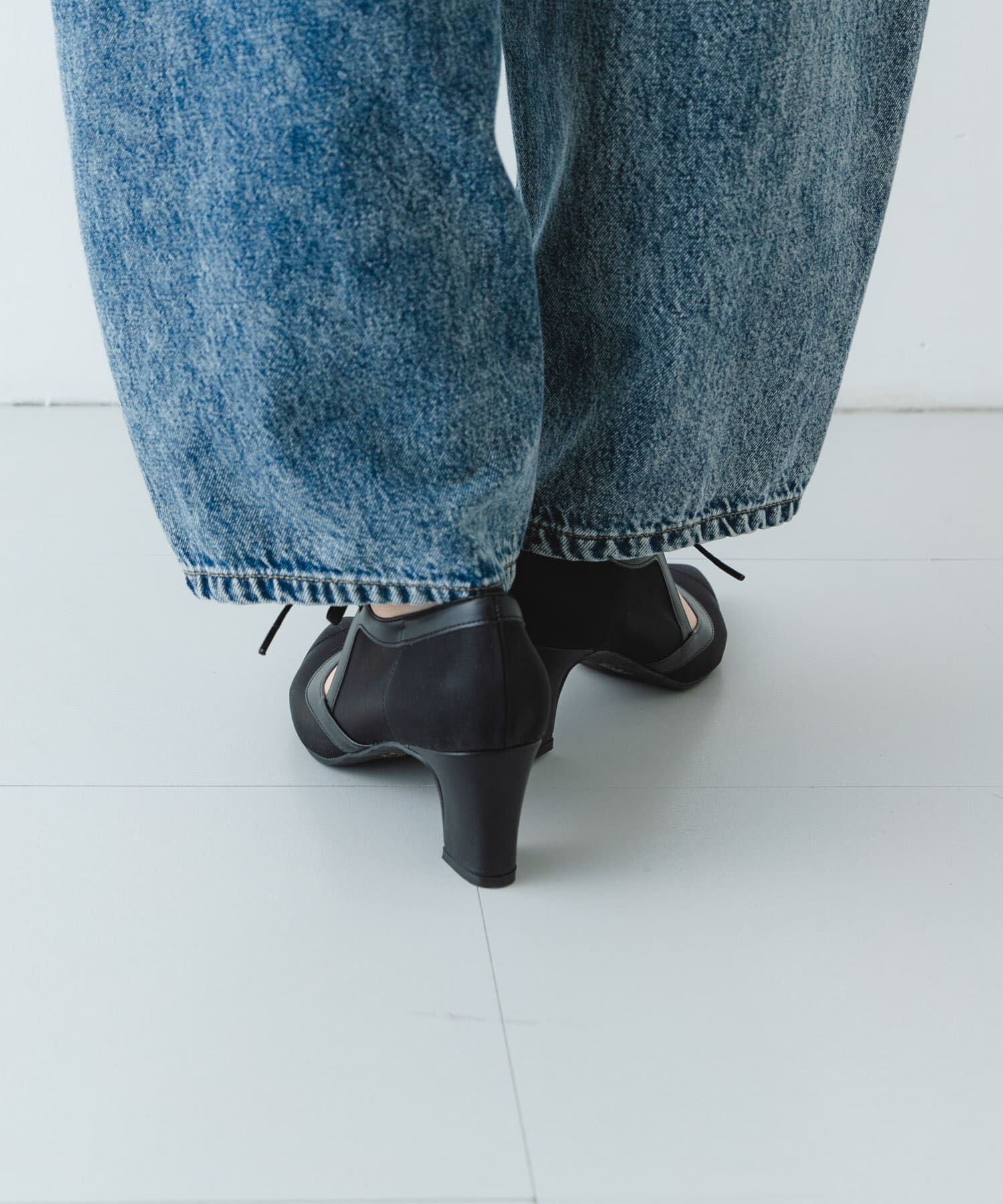 RODE SKO「『MADE IN JAPAN』チャンキーヒールリボンパンプス」|パンプス|