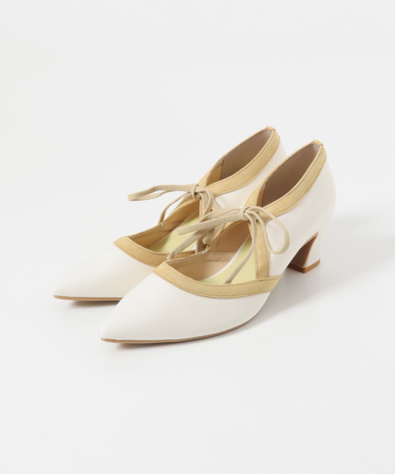 RODE SKO「『MADE IN JAPAN』チャンキーヒールリボンパンプス」|パンプス|