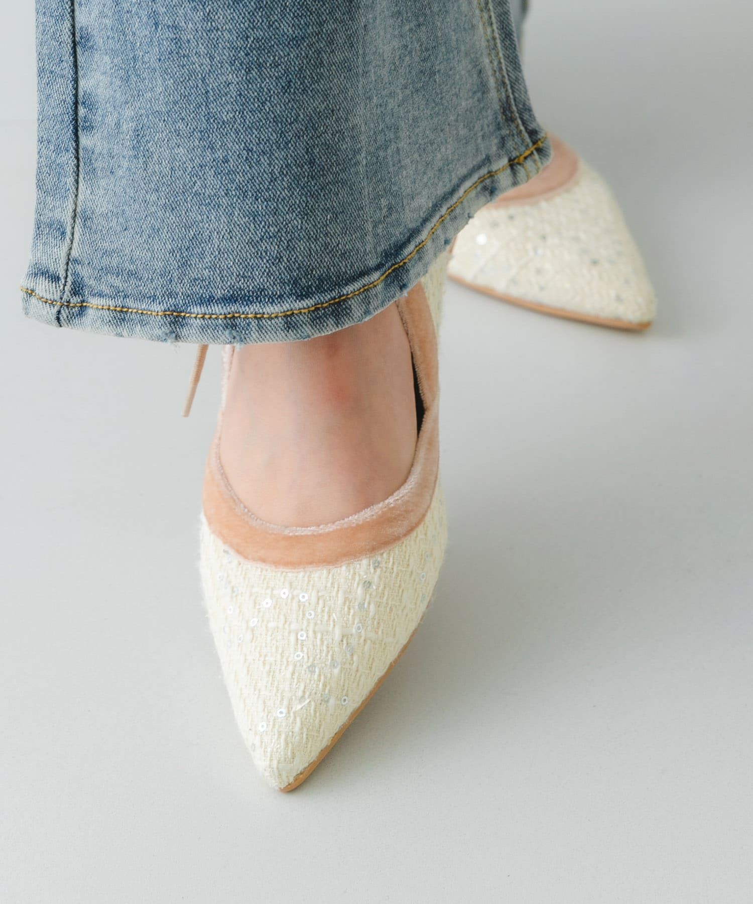 RODE SKO「『MADE IN JAPAN』チャンキーヒールリボンパンプス」|パンプス|