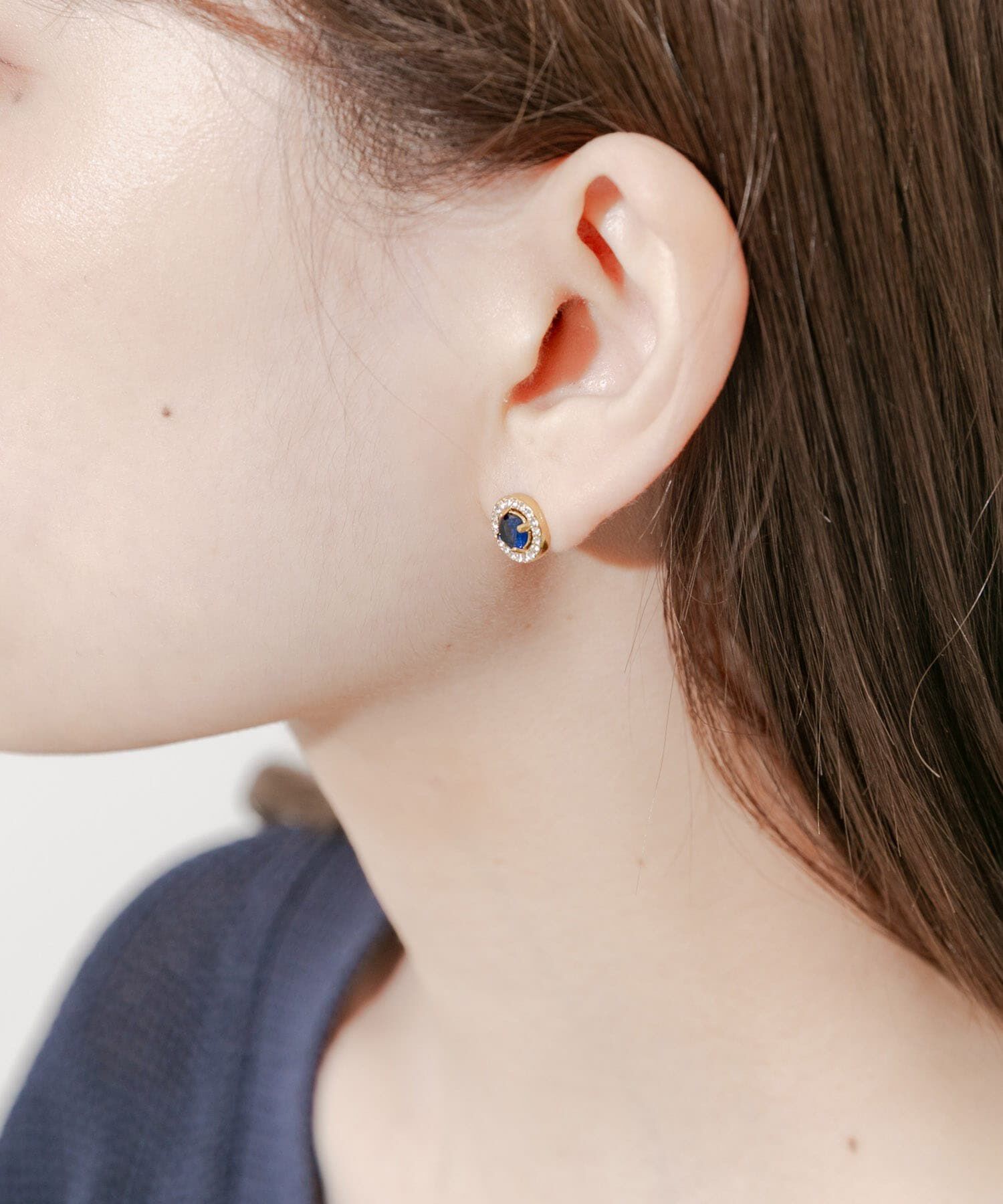 SMELLY「ステンレスビジューミニピアス」|ピアス|