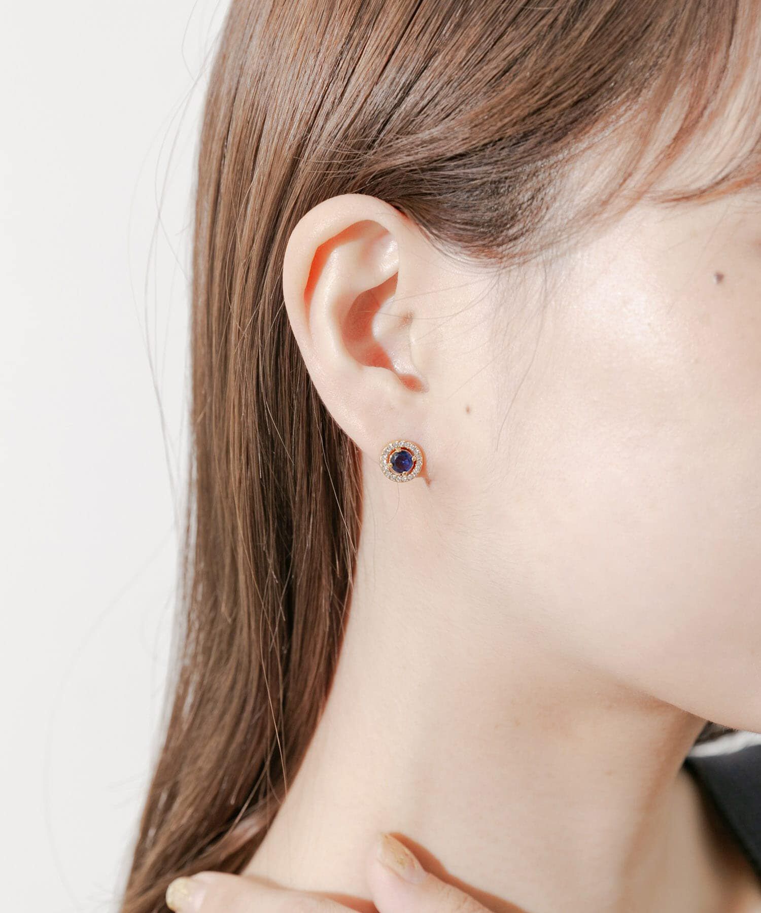 SMELLY「ステンレスビジューミニピアス」|ピアス|