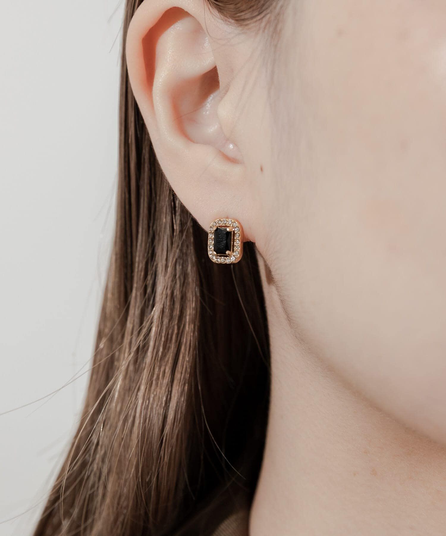 SMELLY「ステンレスビジューミニピアス」|ピアス|