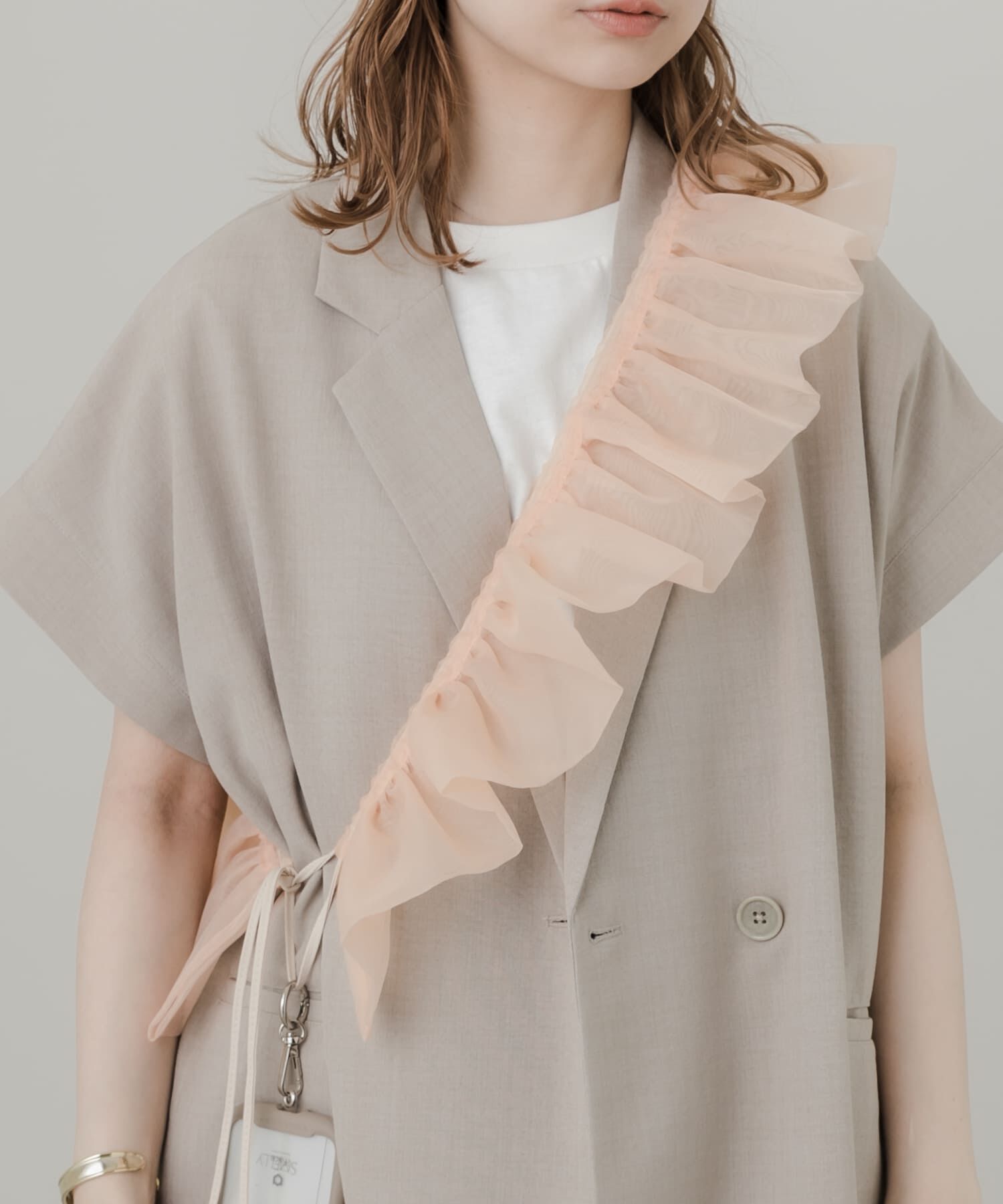 SMELLY「オーガンジースマホショルダー」|モバイルケース|