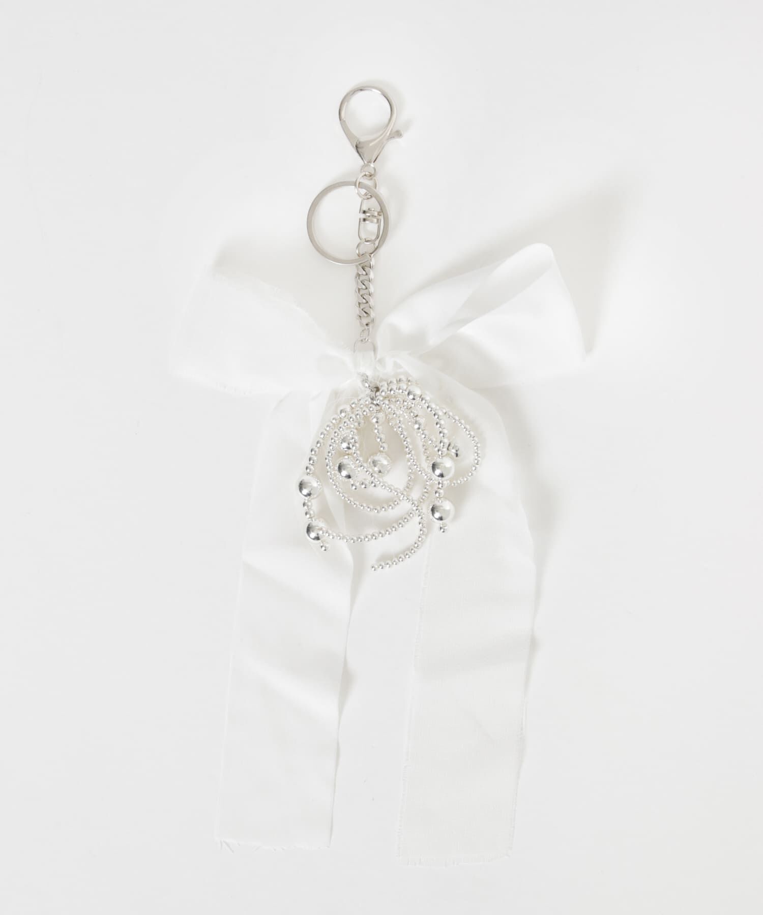 SMELLY「メタルリボンコンビキーチェーン」|チャーム・キーホルダー|