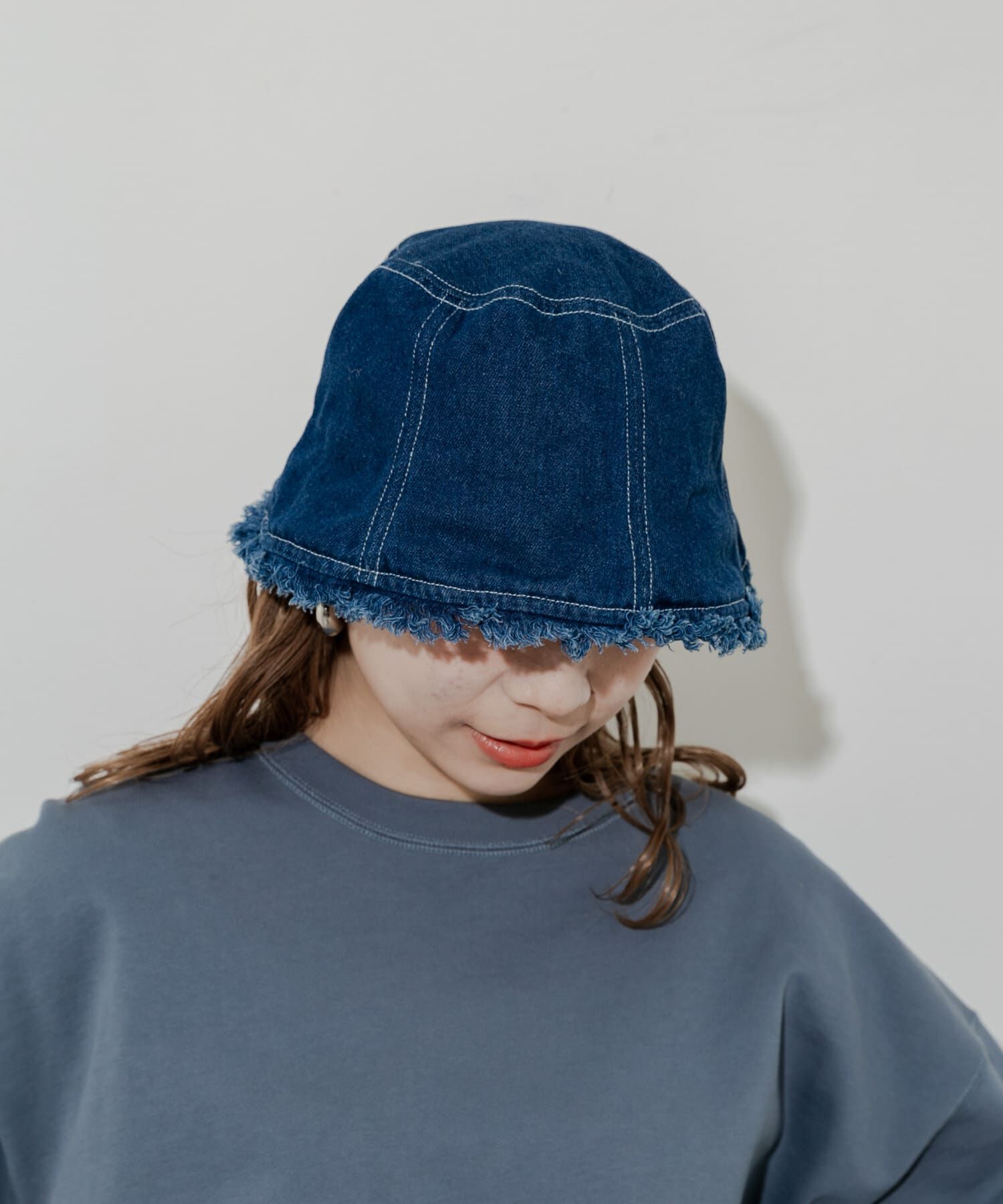 SMELLY「デニムフリンジハット」|ハット|