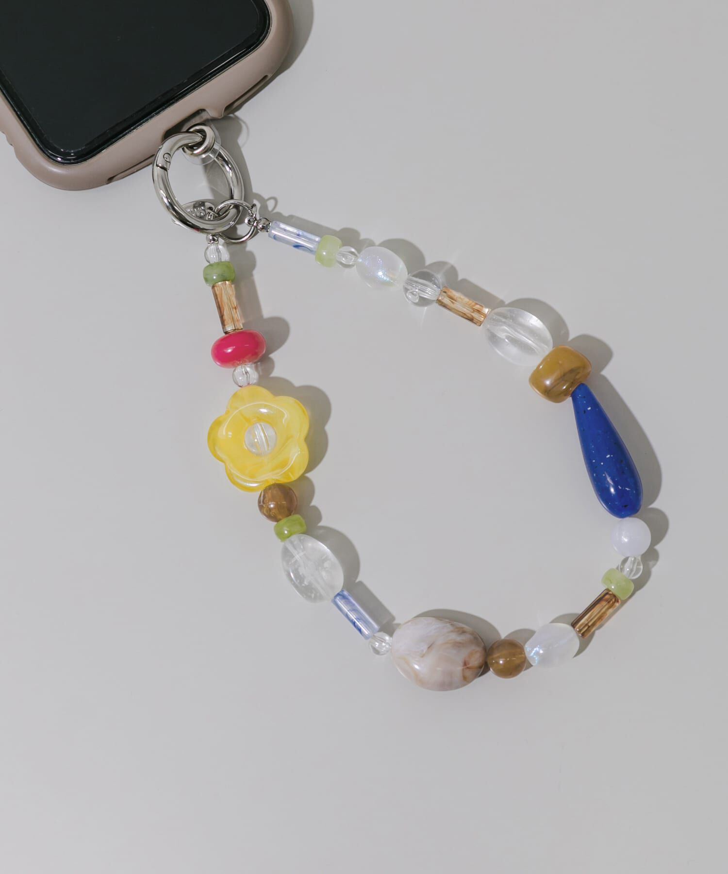 SMELLY「カラフルモチーフループキーチェーン」|チャーム・キーホルダー|クリア