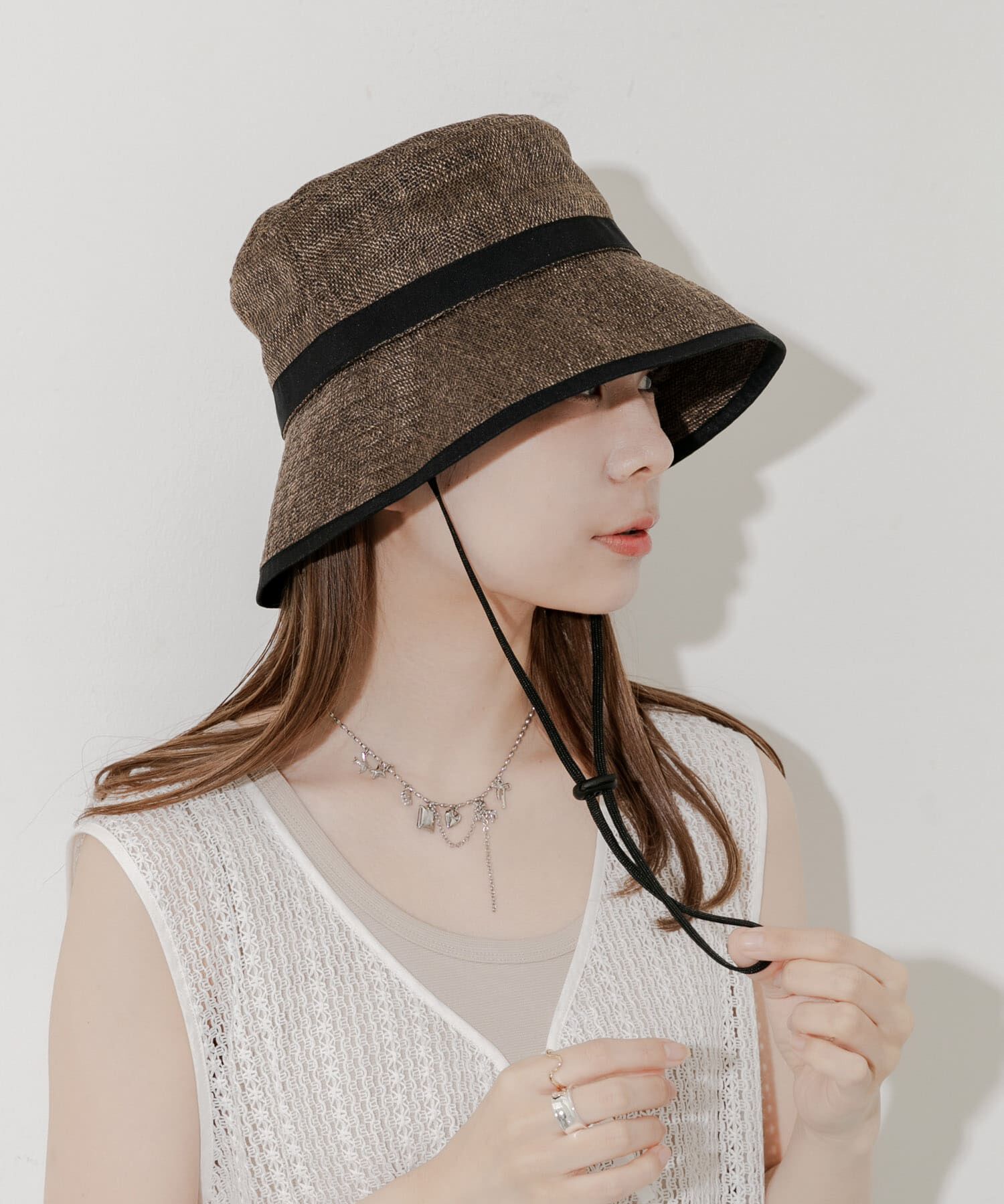 SMELLY「ジュートライクパイピングハット」|ハット|