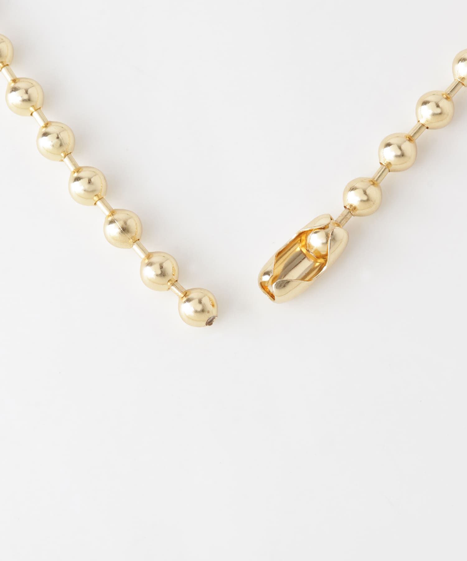 SMELLY「クリアハートボールチェーンネックレス」|ネックレス|