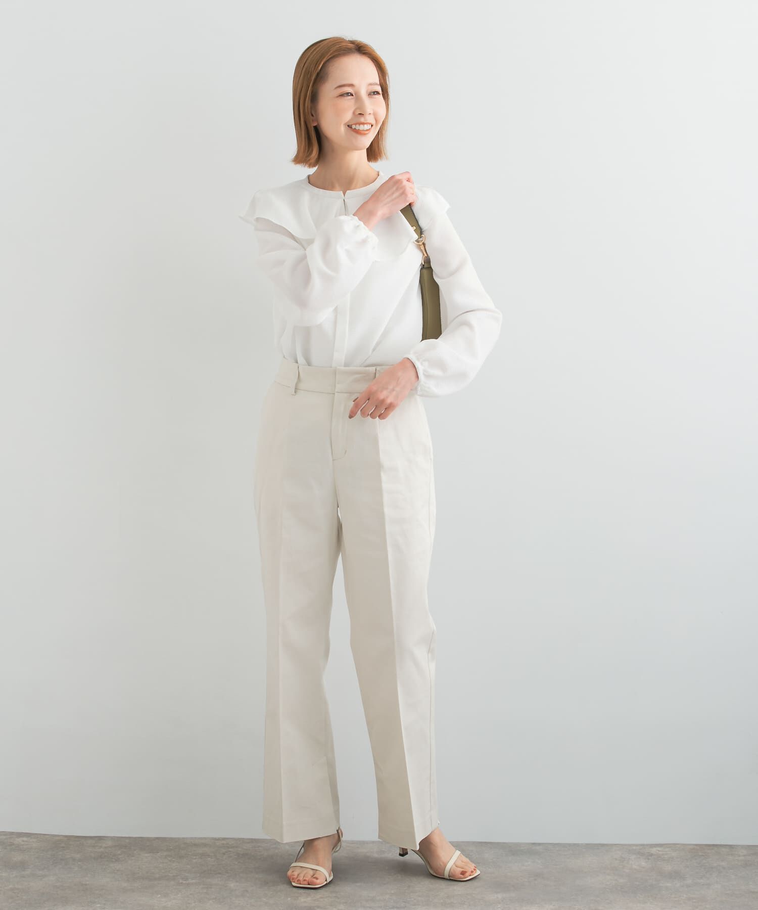 URBAN RESEARCH ROSSO「楊柳フリルブラウス」|シャツ・ブラウス|