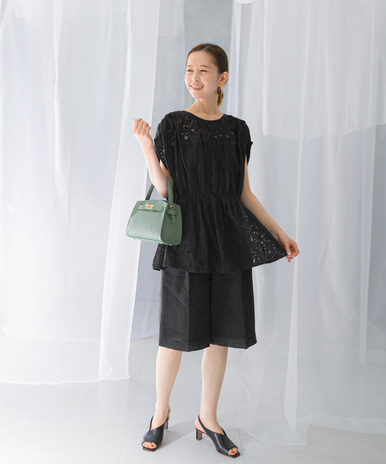 URBAN RESEARCH ROSSO「normment　BOTANICAL LACE TUNIC」|チュニック|