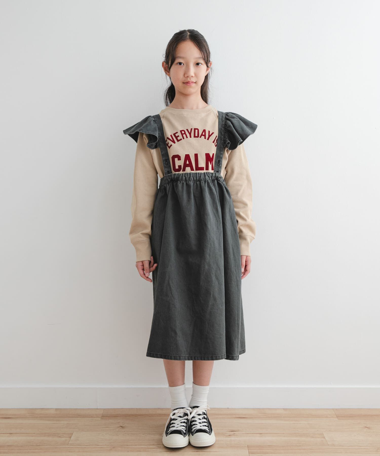 URBAN RESEARCH DOORS「『WEB/一部店舗限定サイズ』2WAYフリルジャンパースカート(KIDS)」|ワンピース|