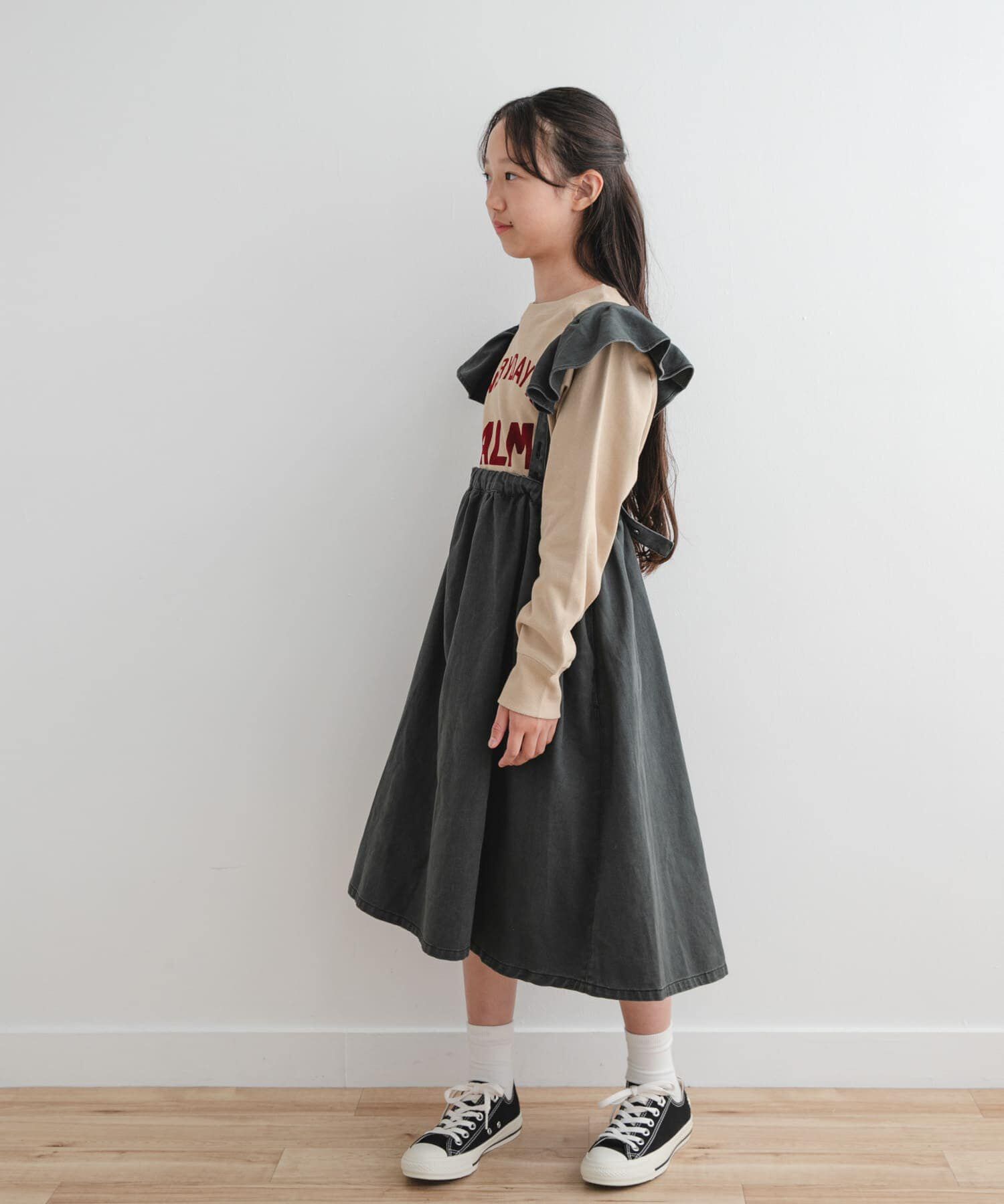 URBAN RESEARCH DOORS「『WEB/一部店舗限定サイズ』2WAYフリルジャンパースカート(KIDS)」|ワンピース|
