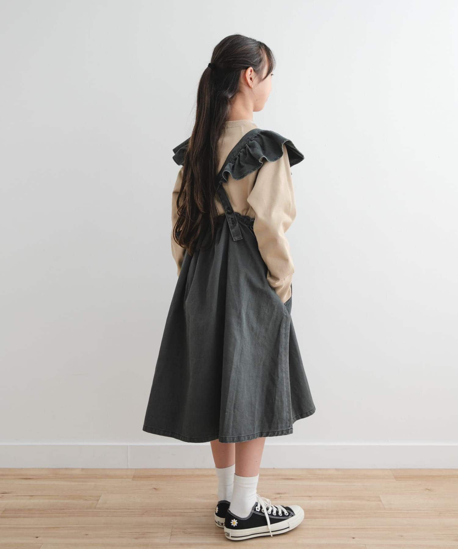URBAN RESEARCH DOORS「『WEB/一部店舗限定サイズ』2WAYフリルジャンパースカート(KIDS)」|ワンピース|