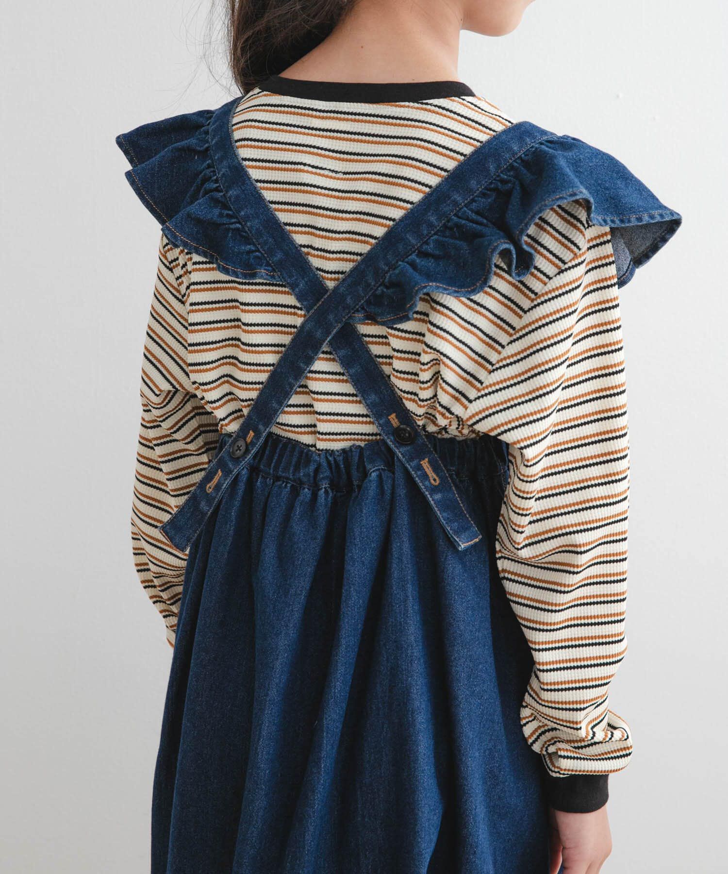 URBAN RESEARCH DOORS「『WEB/一部店舗限定サイズ』2WAYフリルジャンパースカート(KIDS)」|ワンピース|