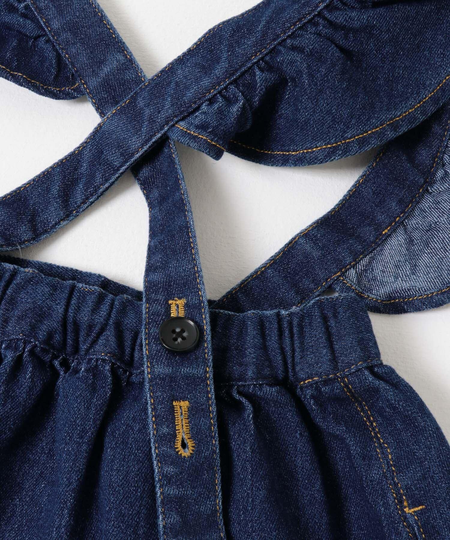 URBAN RESEARCH DOORS「『WEB/一部店舗限定サイズ』2WAYフリルジャンパースカート(KIDS)」|ワンピース|