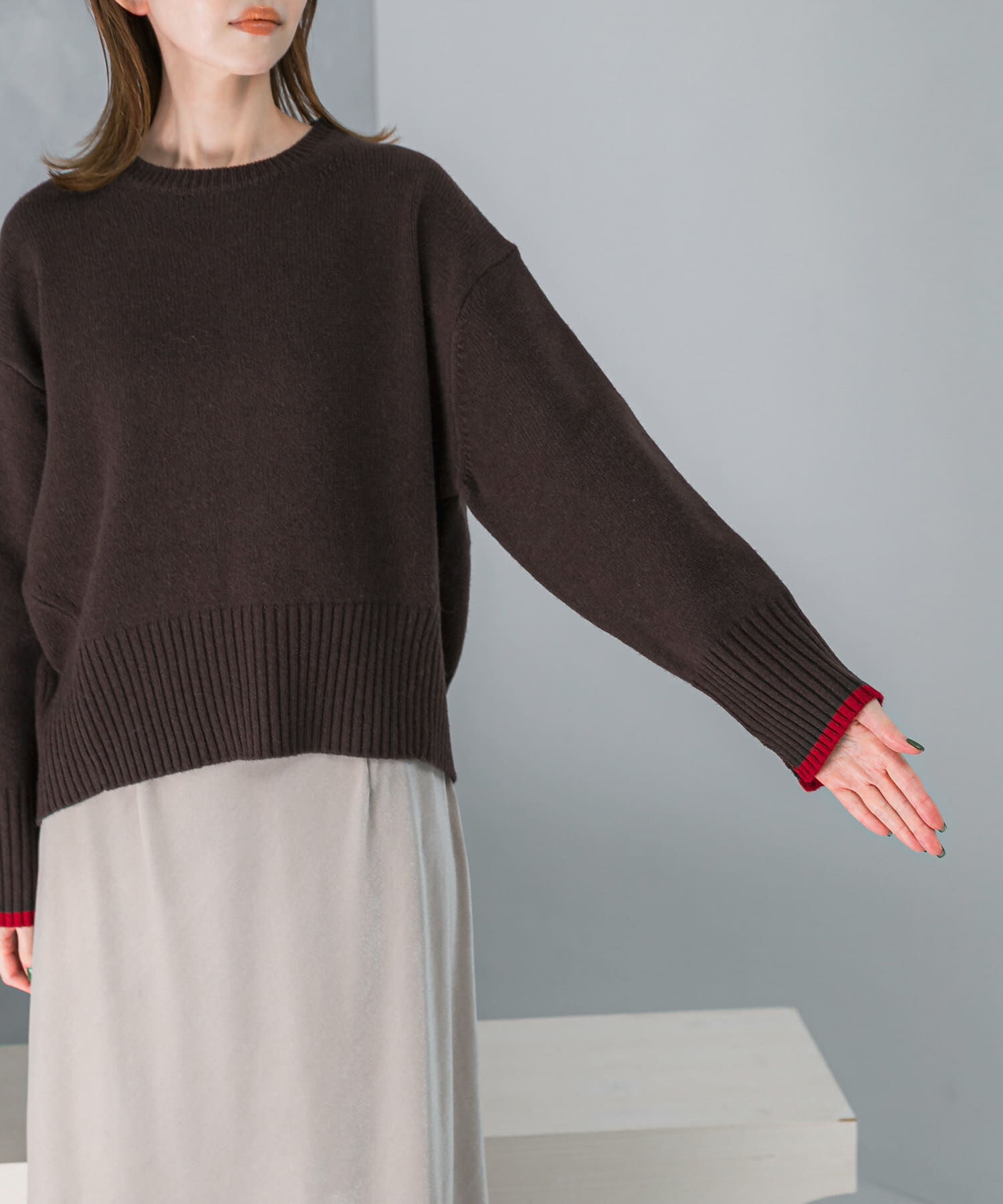 URBAN RESEARCH ROSSO「『WEB/一部店舗限定』エクストラファインシームデザインニット」|ニット・セーター|