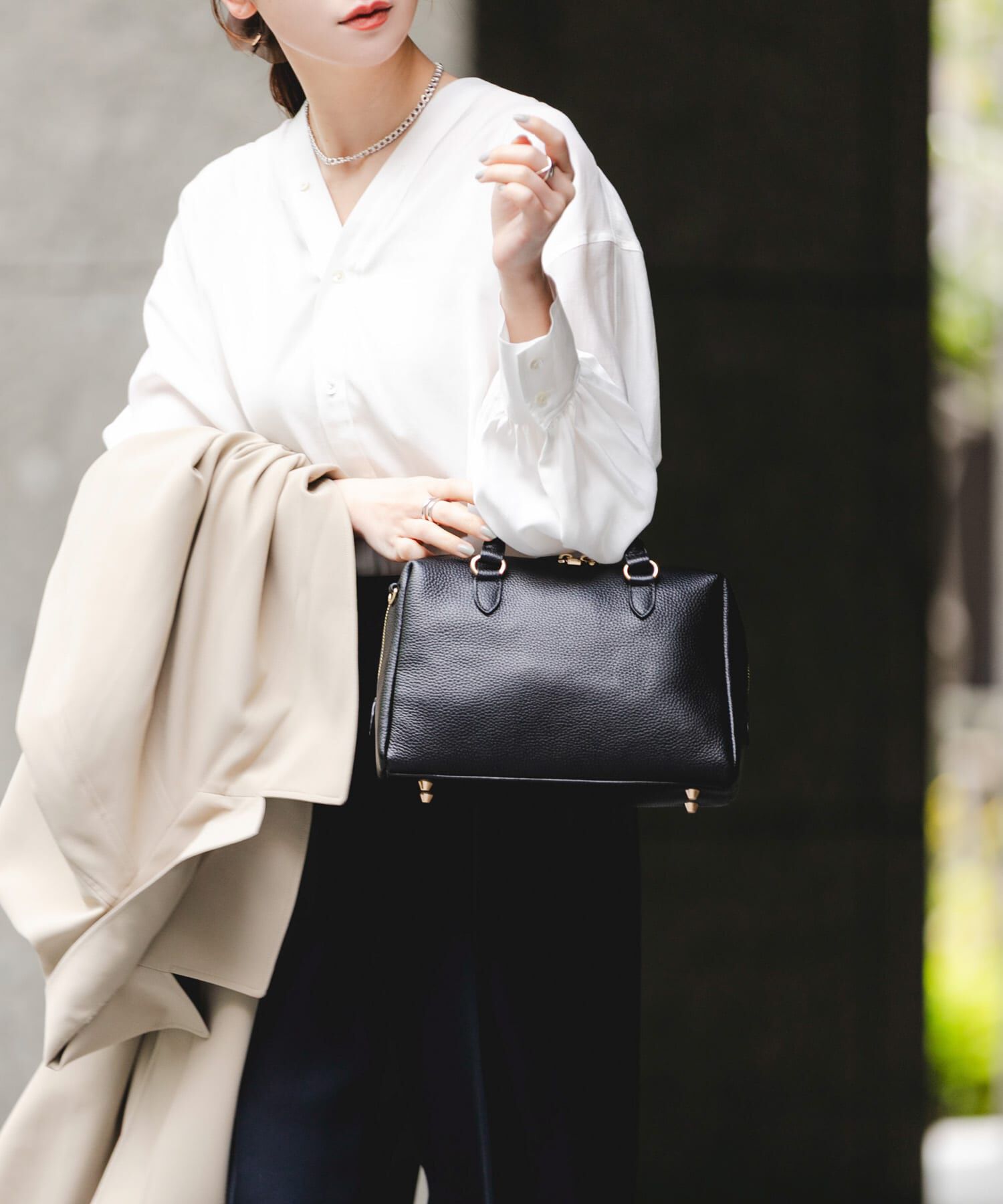 RODE SKO「『Mサイズ』レザーボストンバッグ」|ボストンバッグ|ブラック