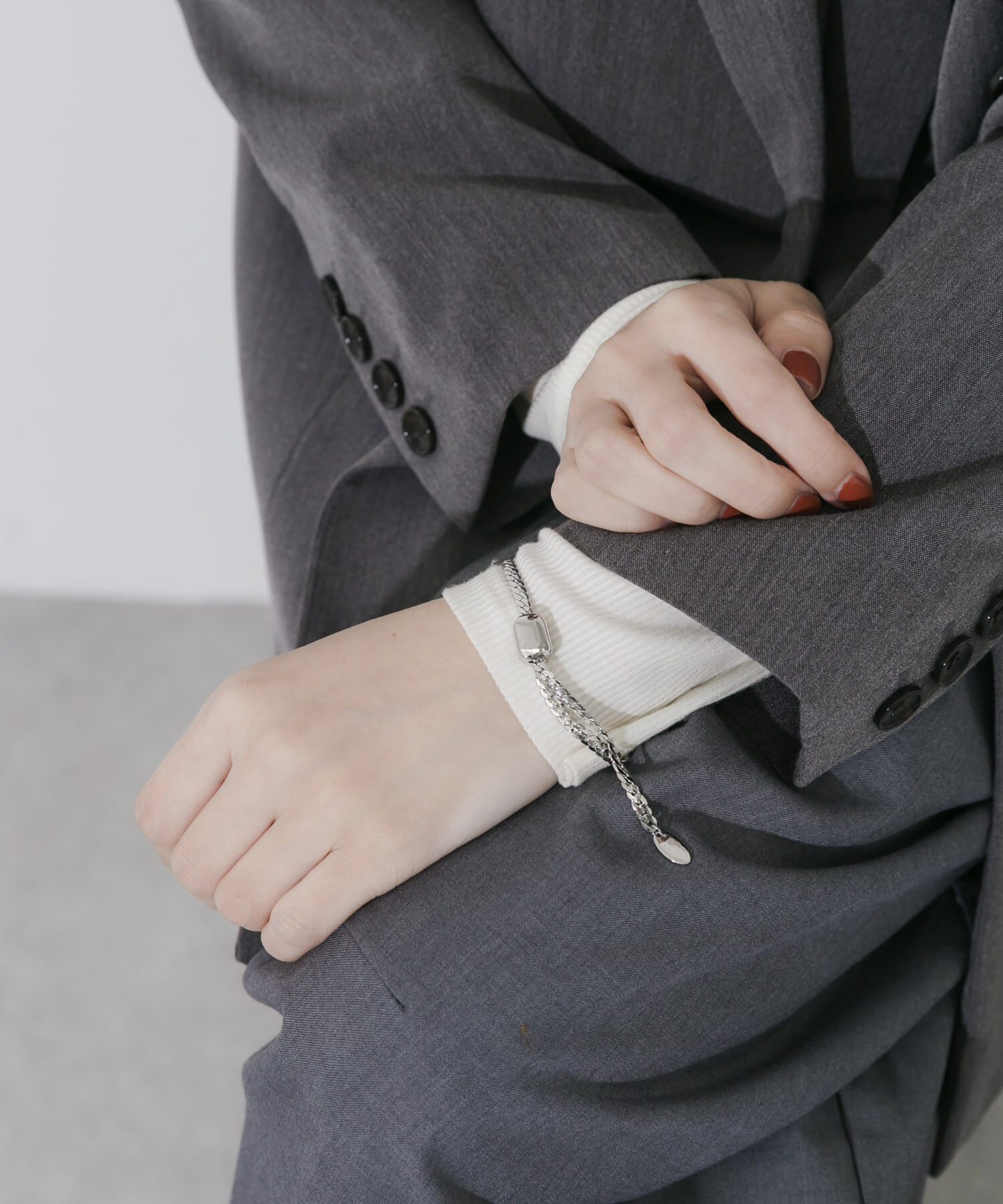 SMELLY「フラットチェーンスライドブレスレット」|ブレスレット・バングル|