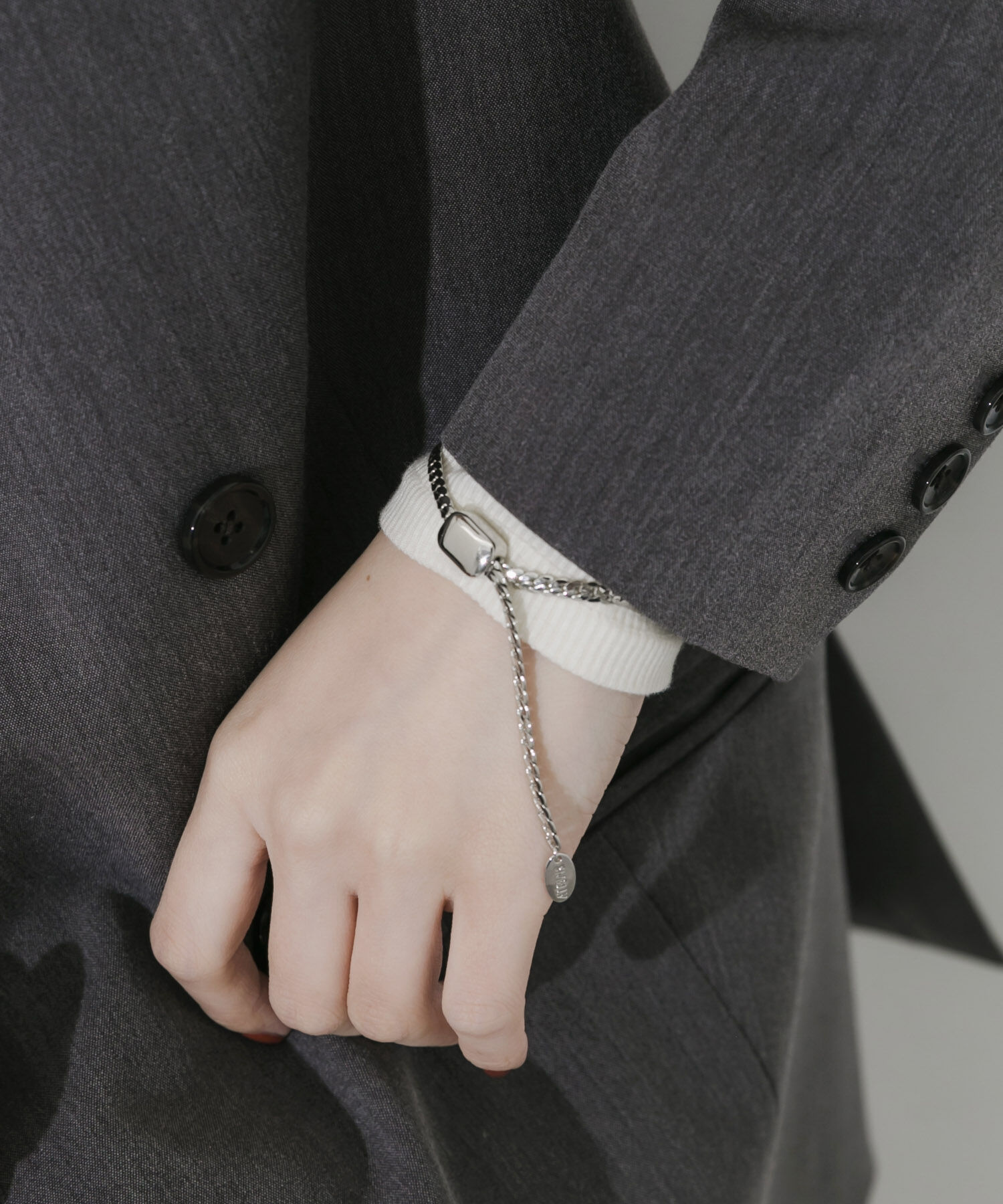 SMELLY「フラットチェーンスライドブレスレット」|ブレスレット・バングル|