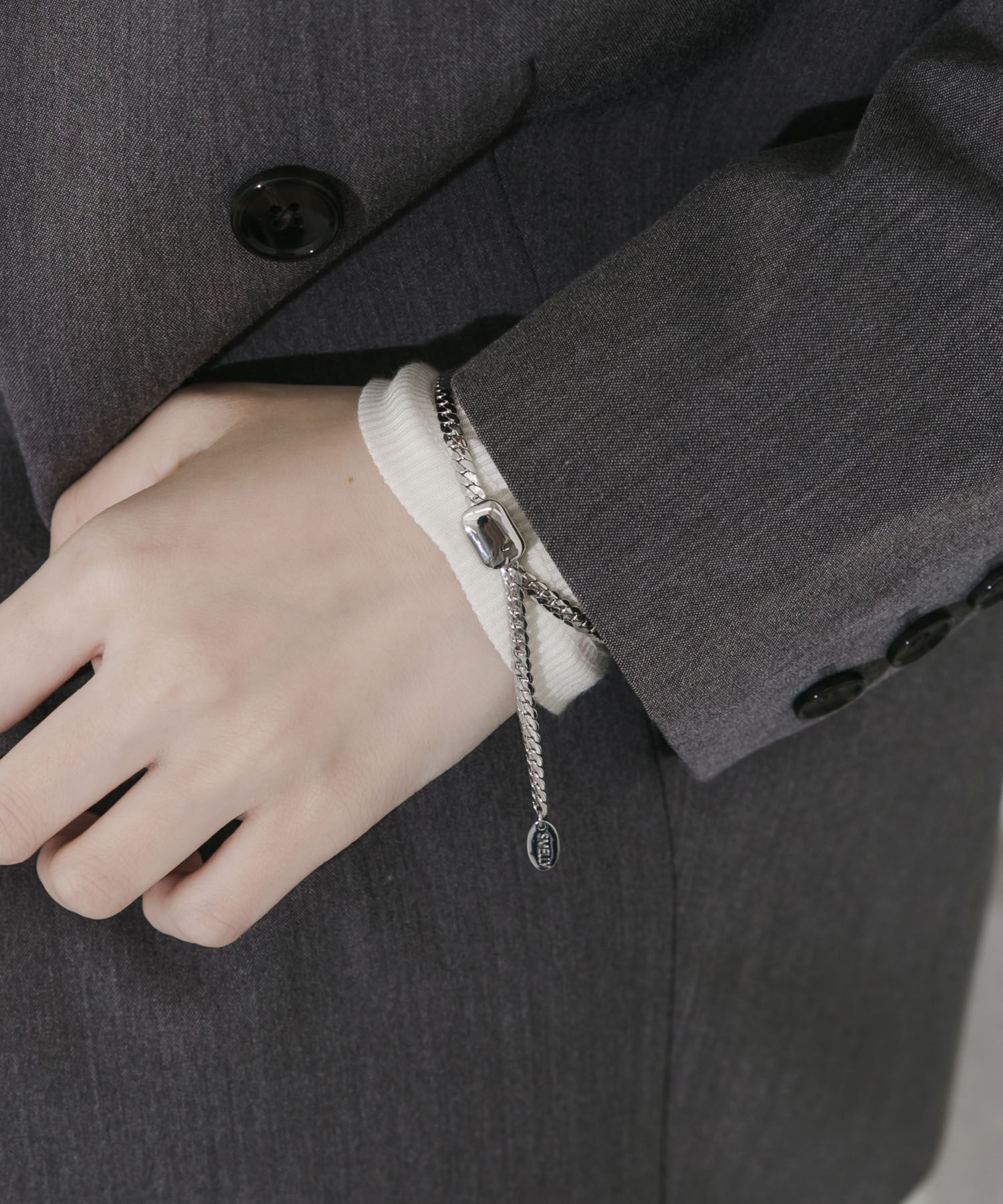 SMELLY「フラットチェーンスライドブレスレット」|ブレスレット・バングル|