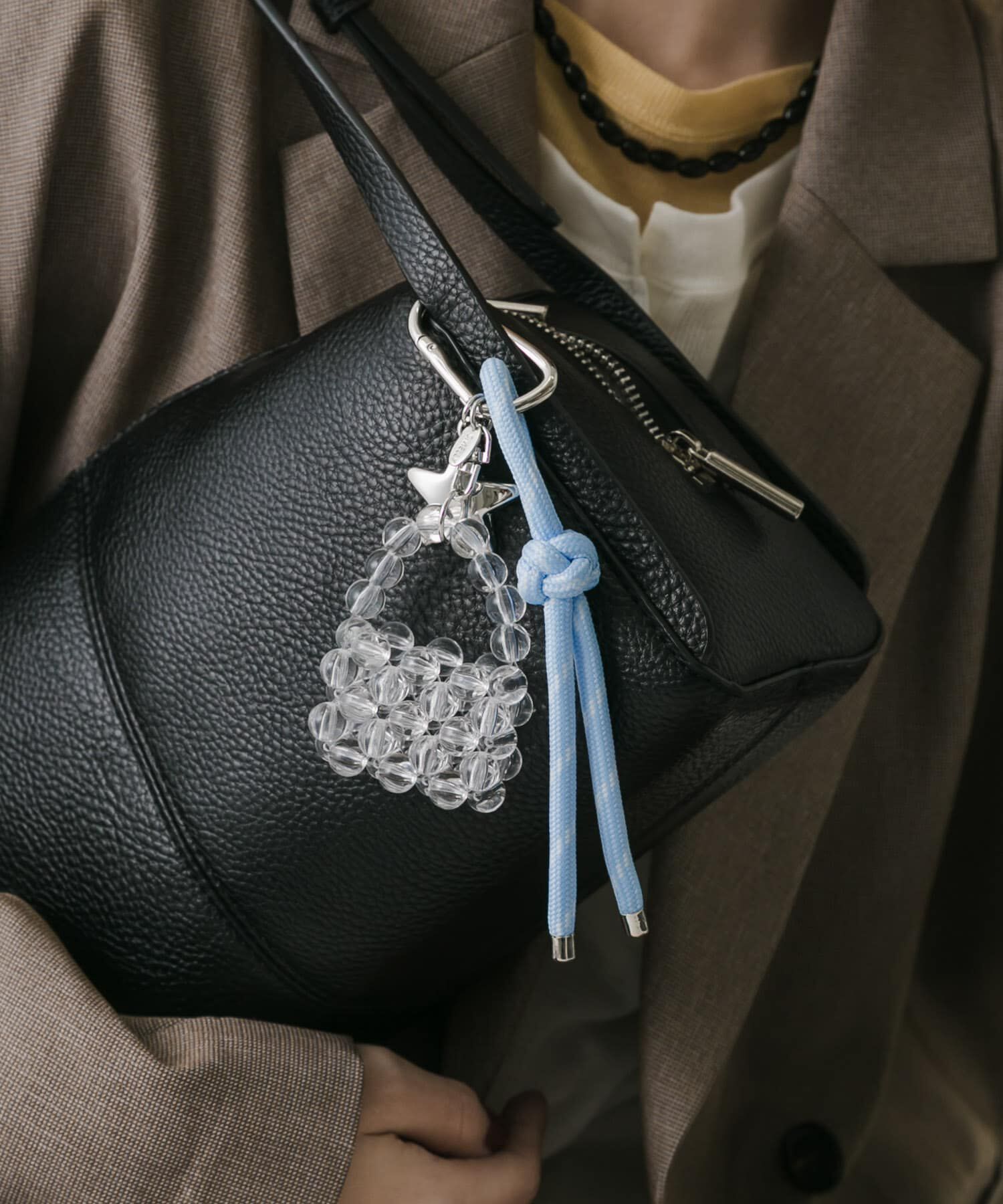 SMELLY「ビーズミニバッグキーチェーン」|チャーム・キーホルダー|