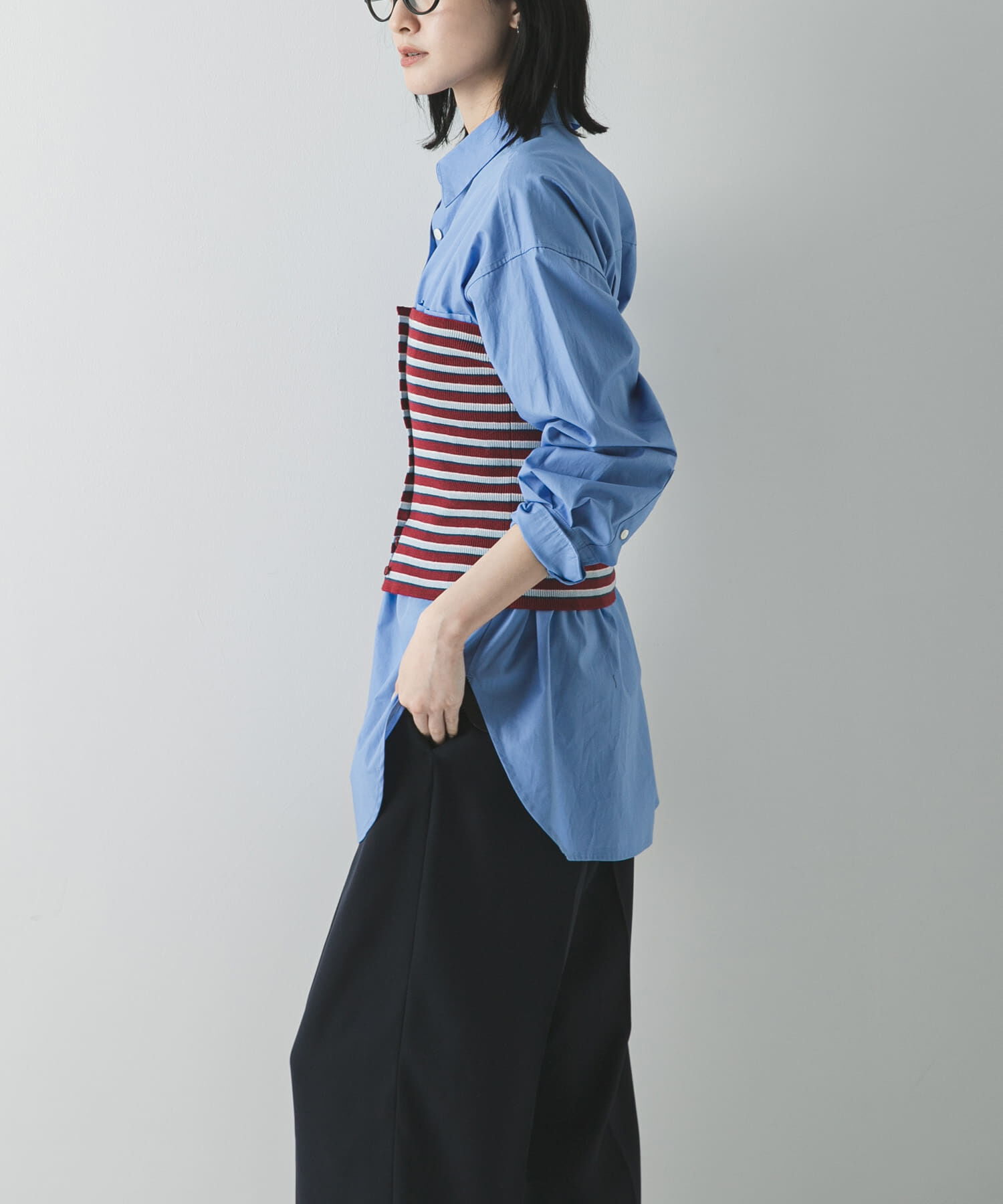 URBAN RESEARCH「マルチボーダーニットビスチェ」|ニット・セーター|