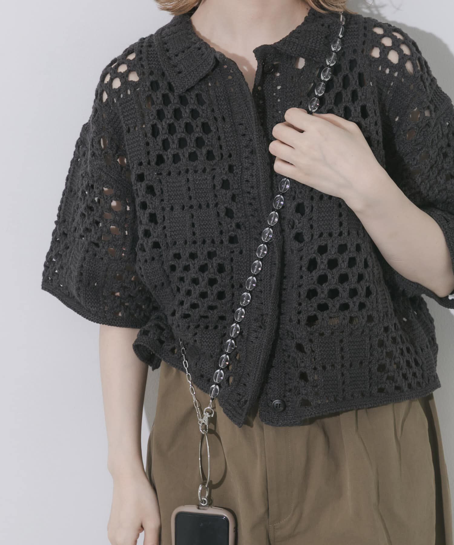 SMELLY「ビーズチェーンマルチショルダー」|モバイルケース|