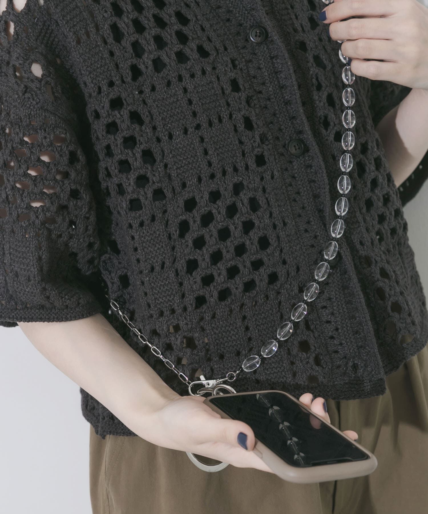 SMELLY「ビーズチェーンマルチショルダー」|モバイルケース|