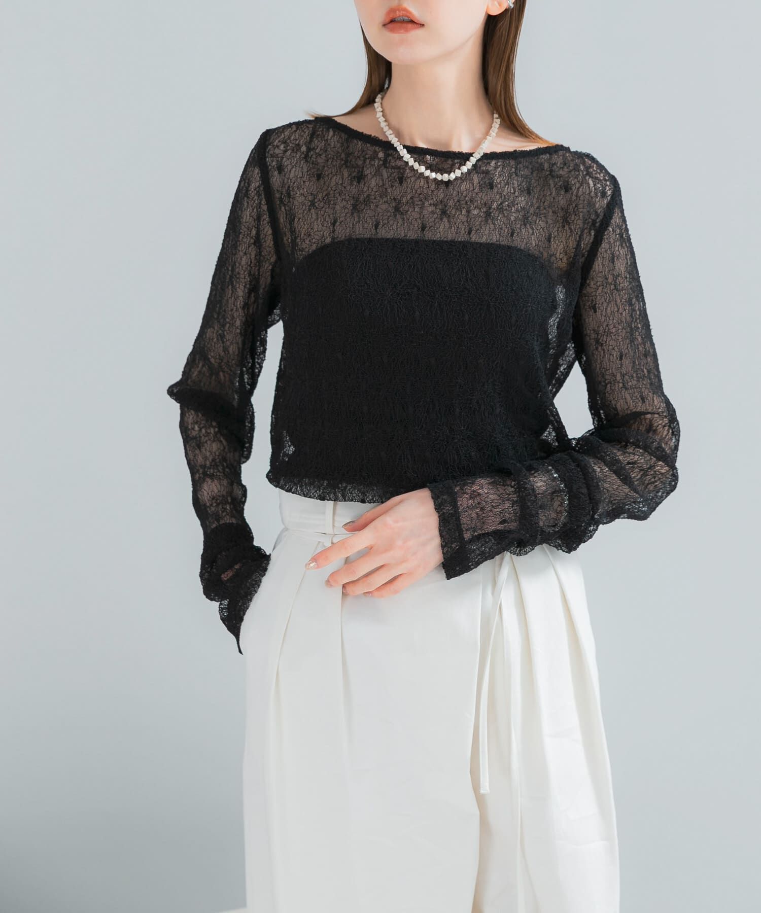 URBAN RESEARCH ROSSO「ELENDEEK　EMBROIDERY SKIN CS」|その他|ブラック