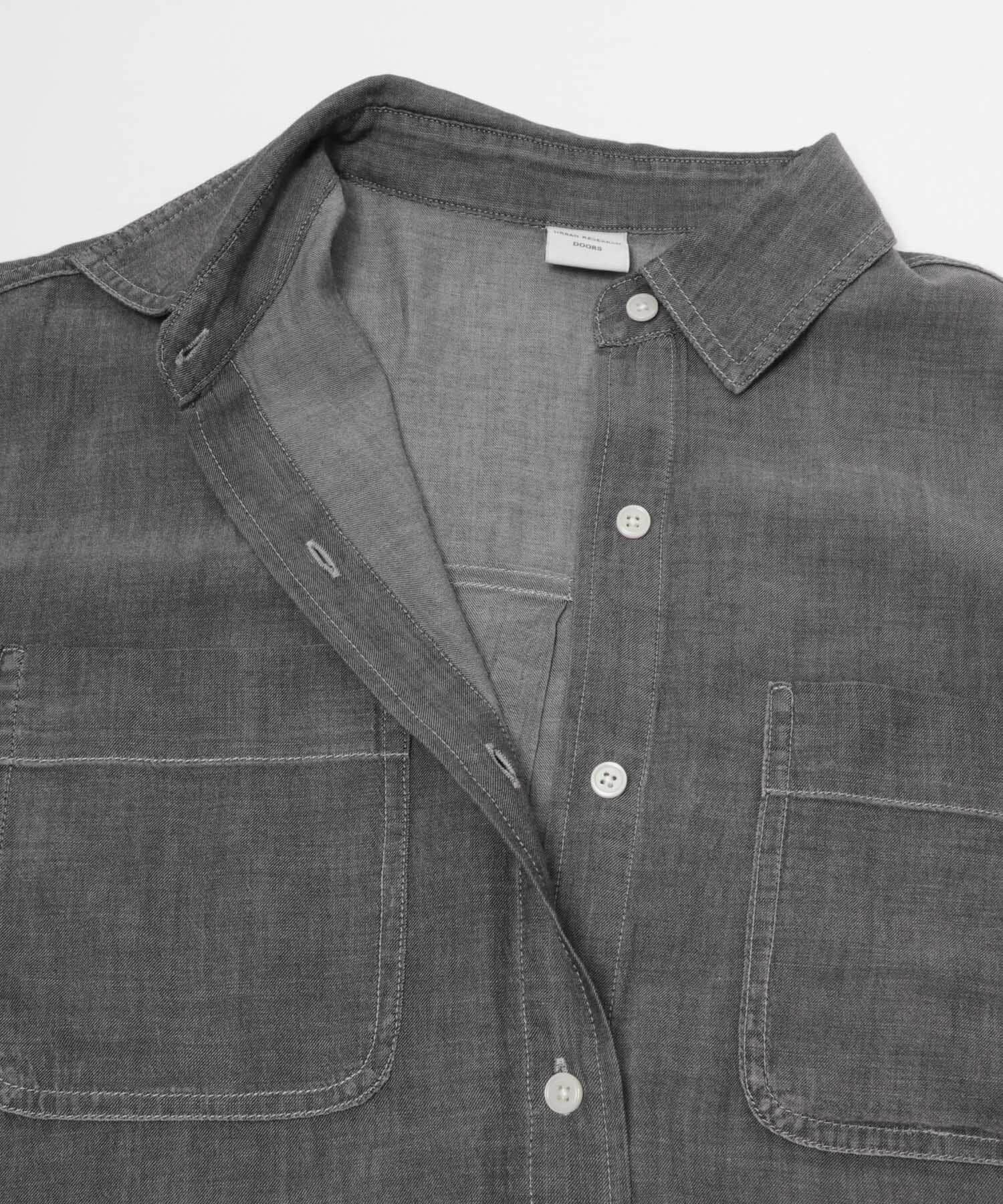 URBAN RESEARCH DOORS「シアーデニムシャツ」|シャツ・ブラウス|
