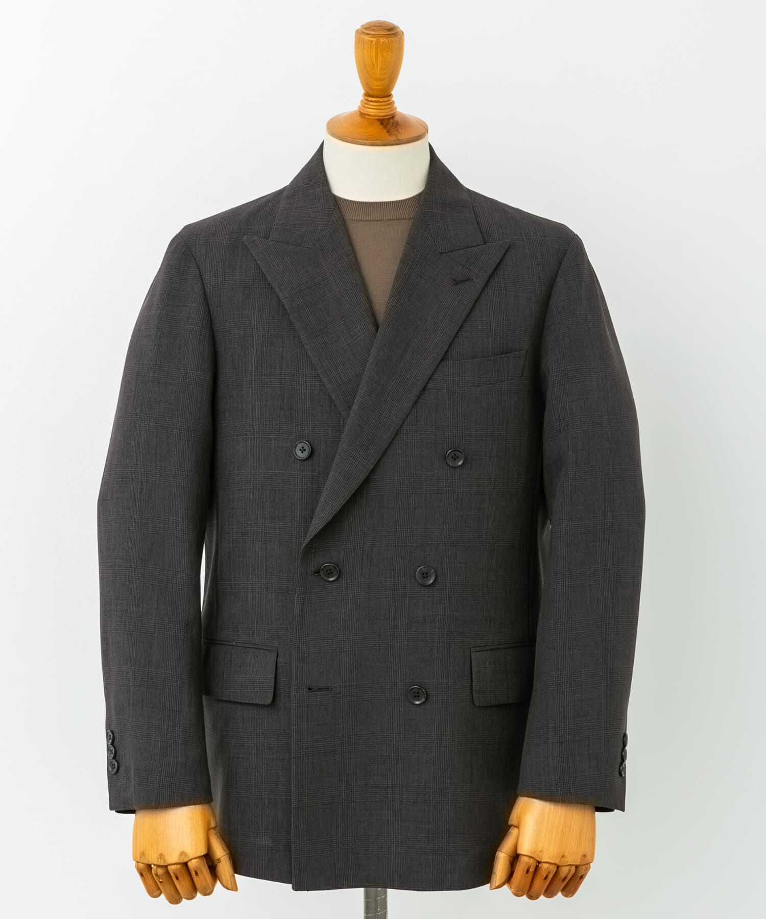 URBAN RESEARCH DOORS「LIFE STYLE TAILOR　ウーリーノグレンチェックダブルジャケット」|その他|