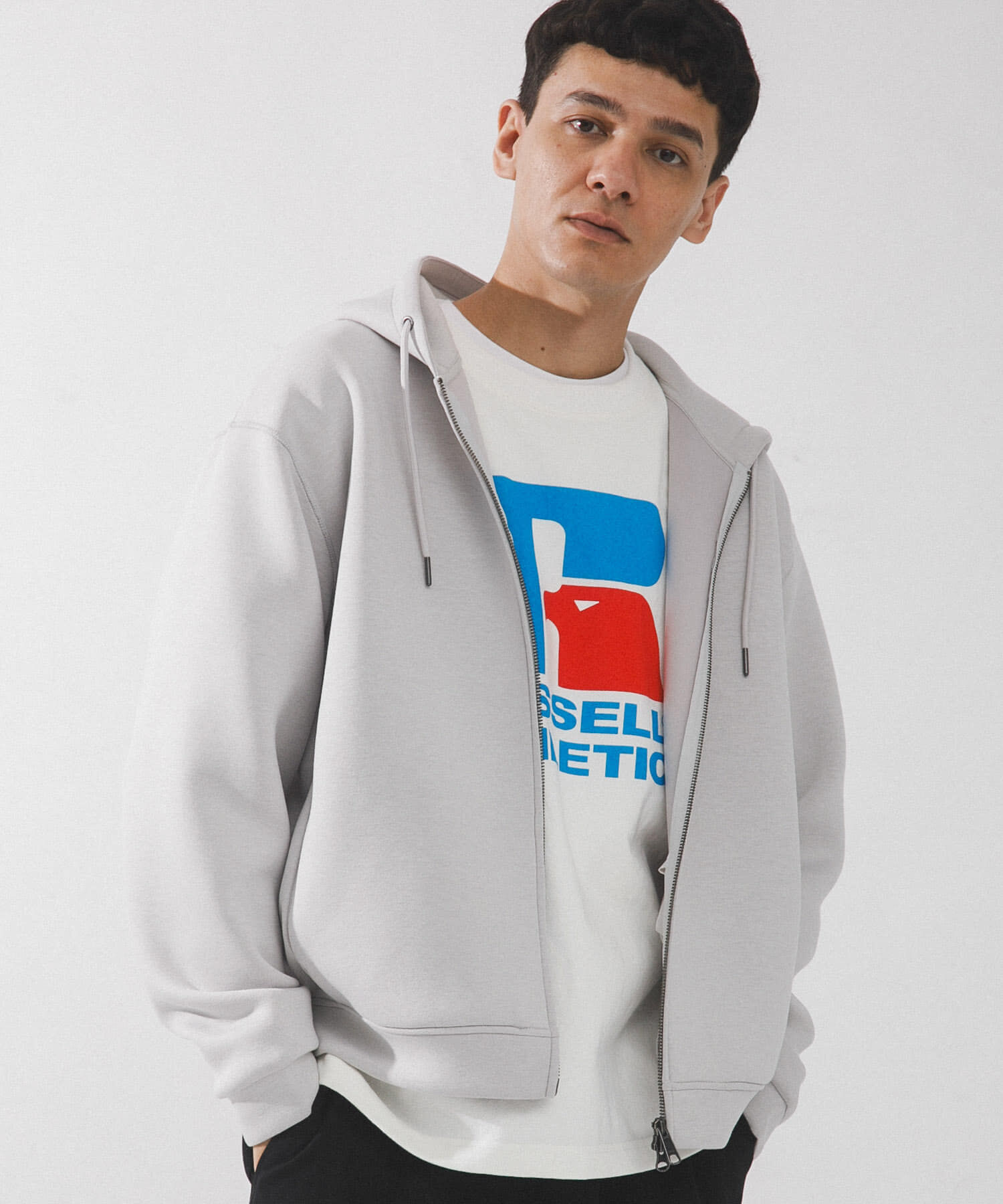 Sonny Label 「ダンボールニットジップアップフーディー」|パーカー|