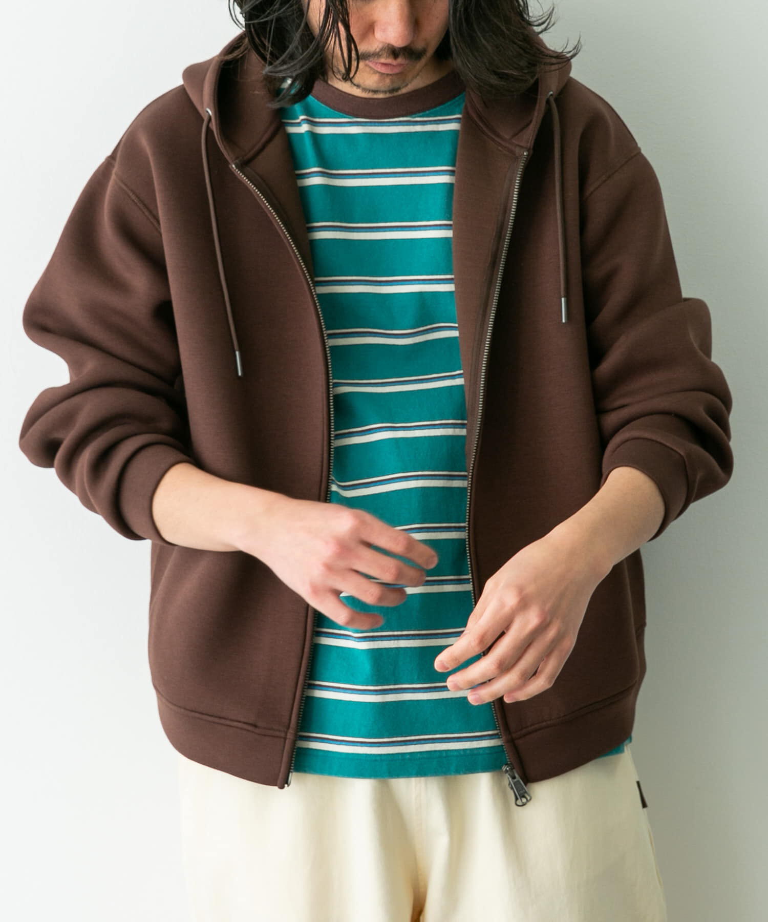 Sonny Label 「ダンボールニットジップアップフーディー」|パーカー|