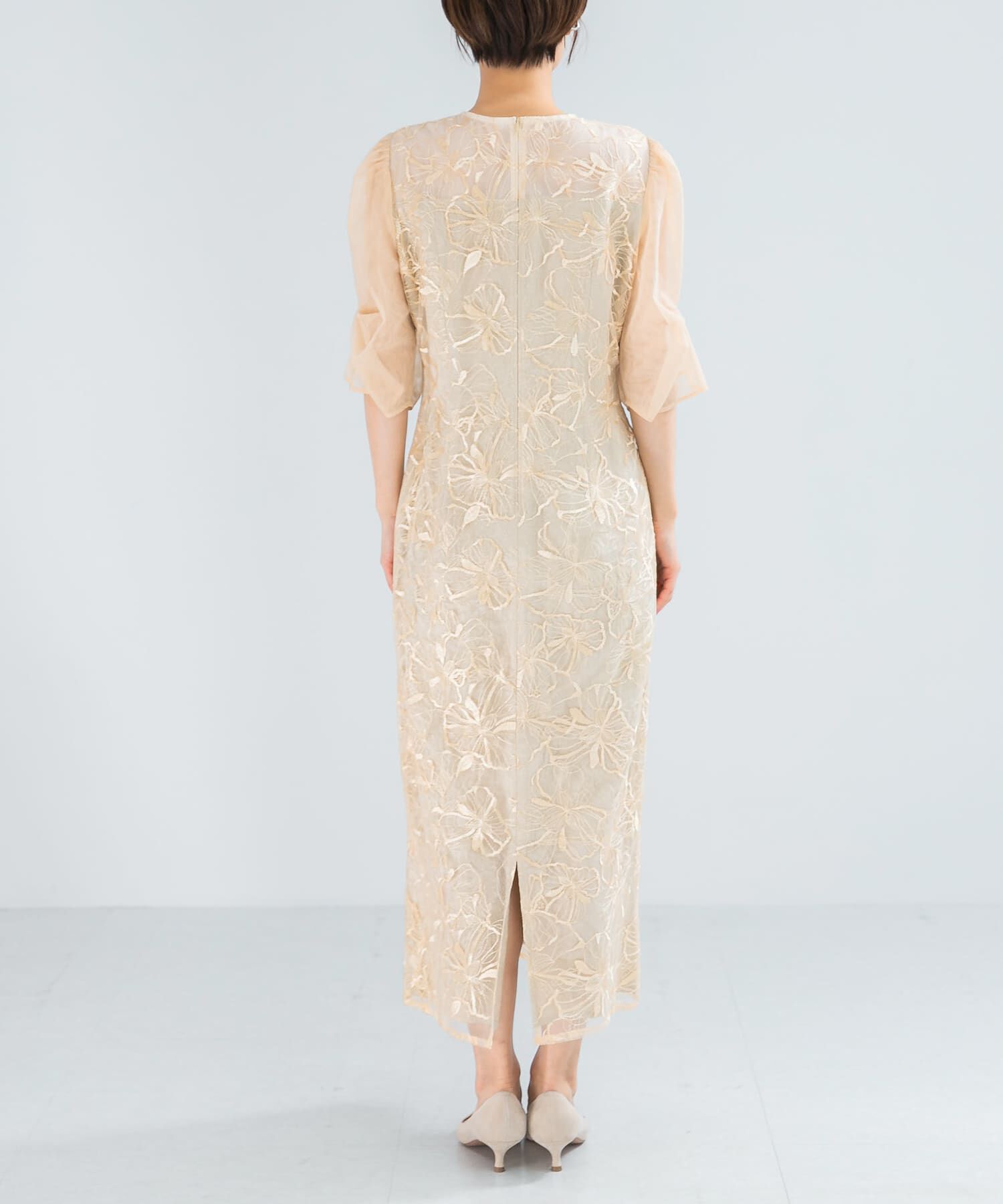 URBAN RESEARCH ROSSO「『別注』kaene&times;ROSSO　フラワーエンブロイダリードレス」|ワンピース|