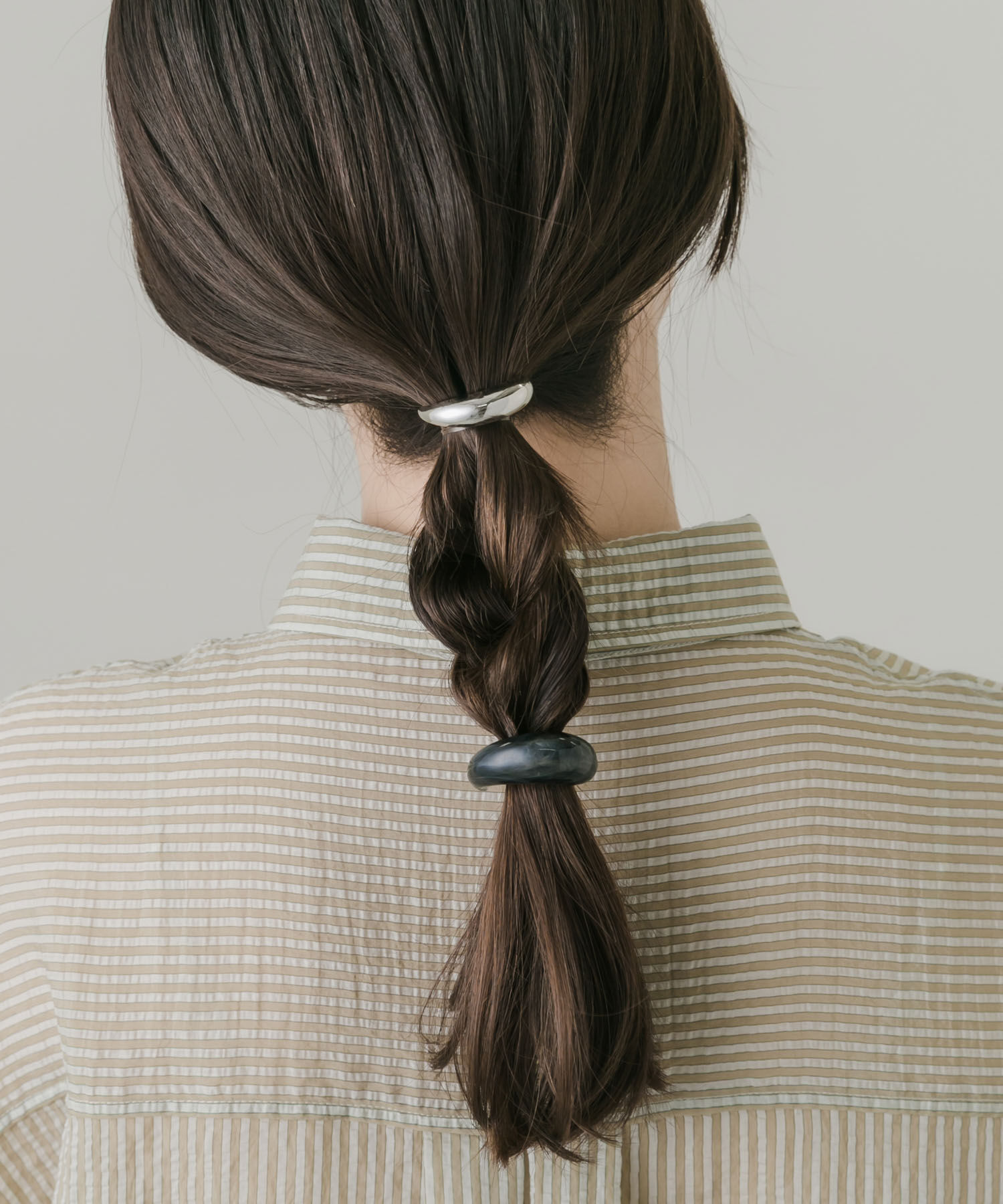 SMELLY「ボリュームカーブ2セットヘアカフ」|その他|ブラック系その他