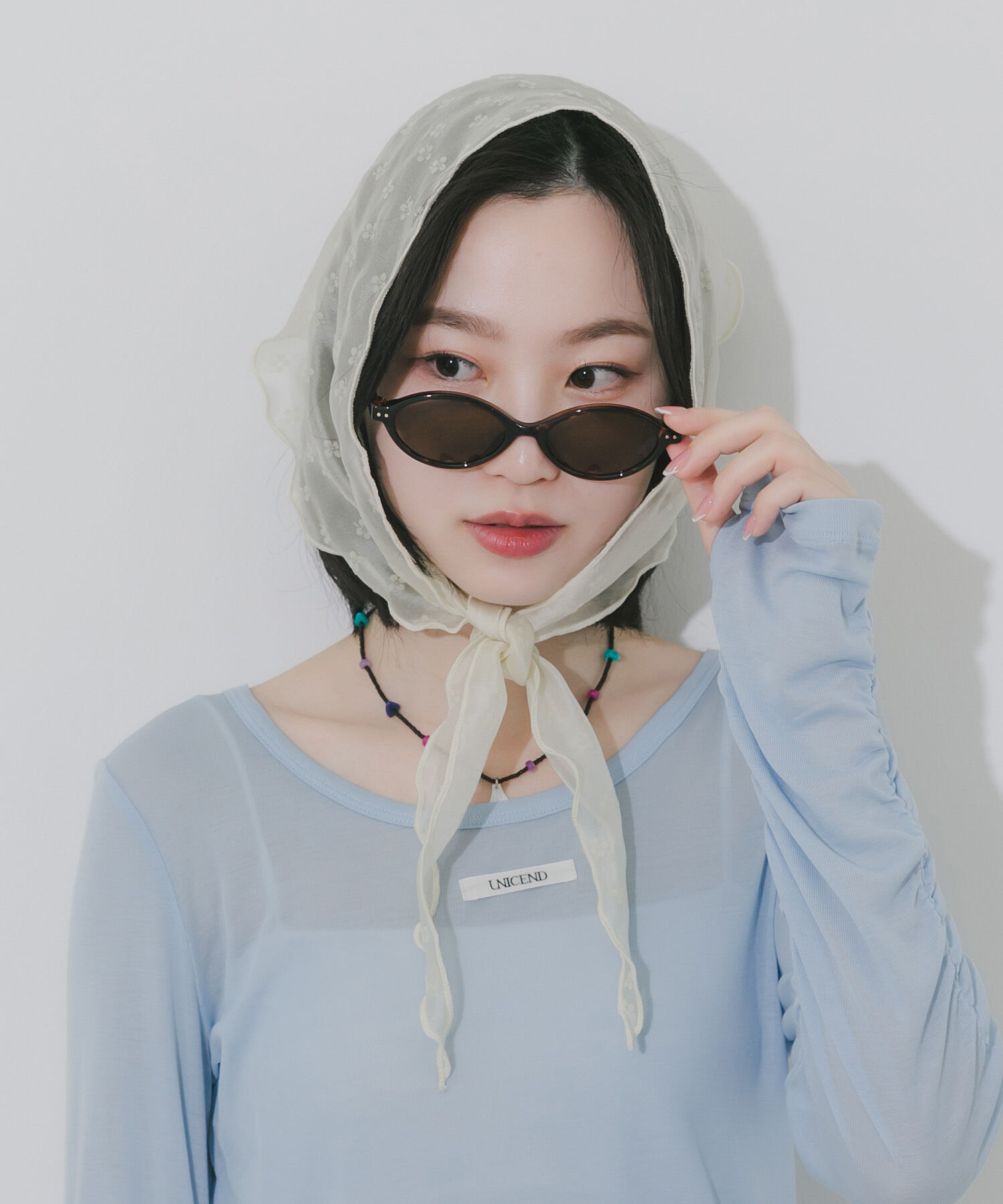 SMELLY「オーバルスリムサングラス」|メガネ|ブラウン系その他