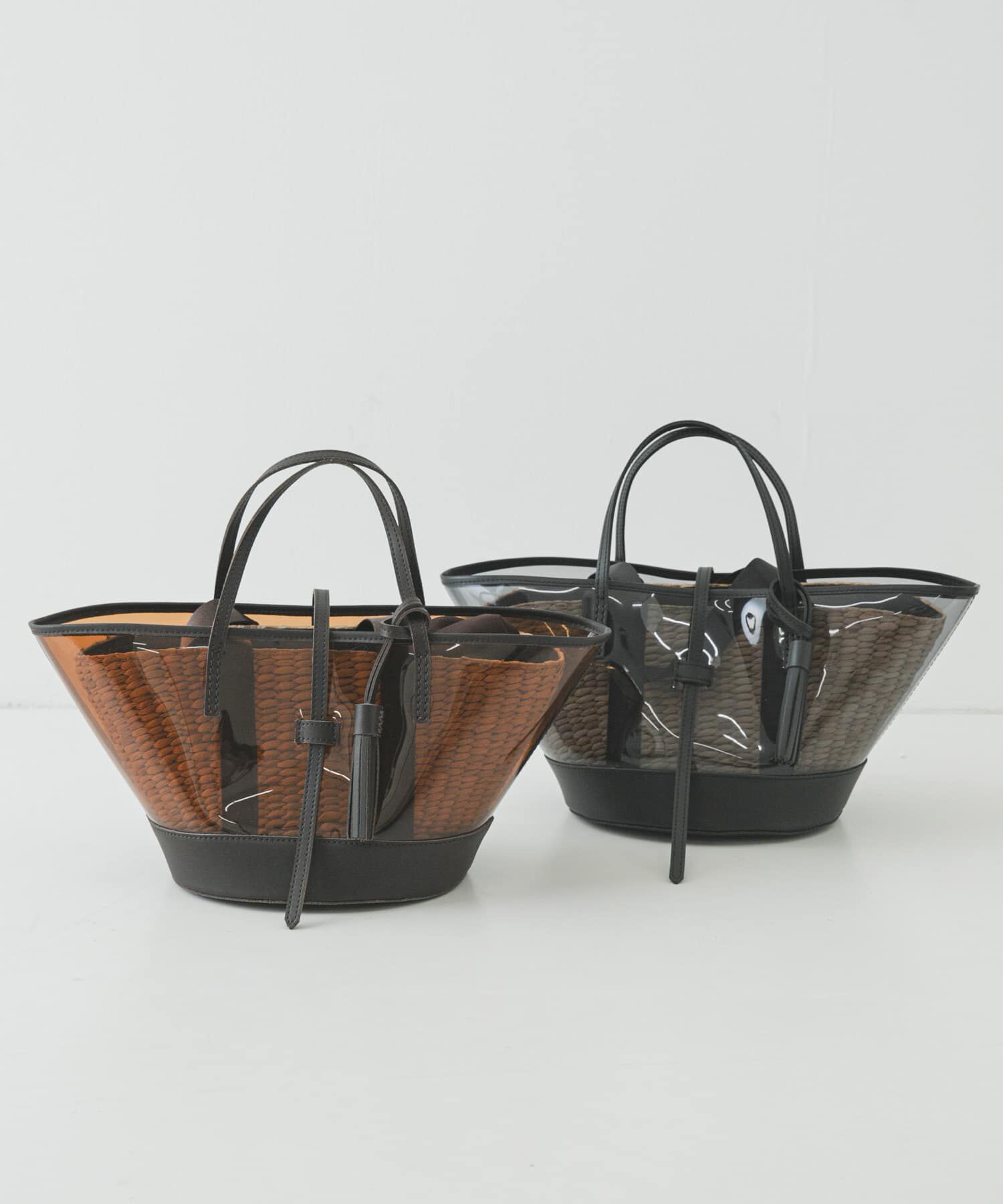 URBAN RESEARCH「マルチウェイクリアトートバッグ」|かごバッグ|