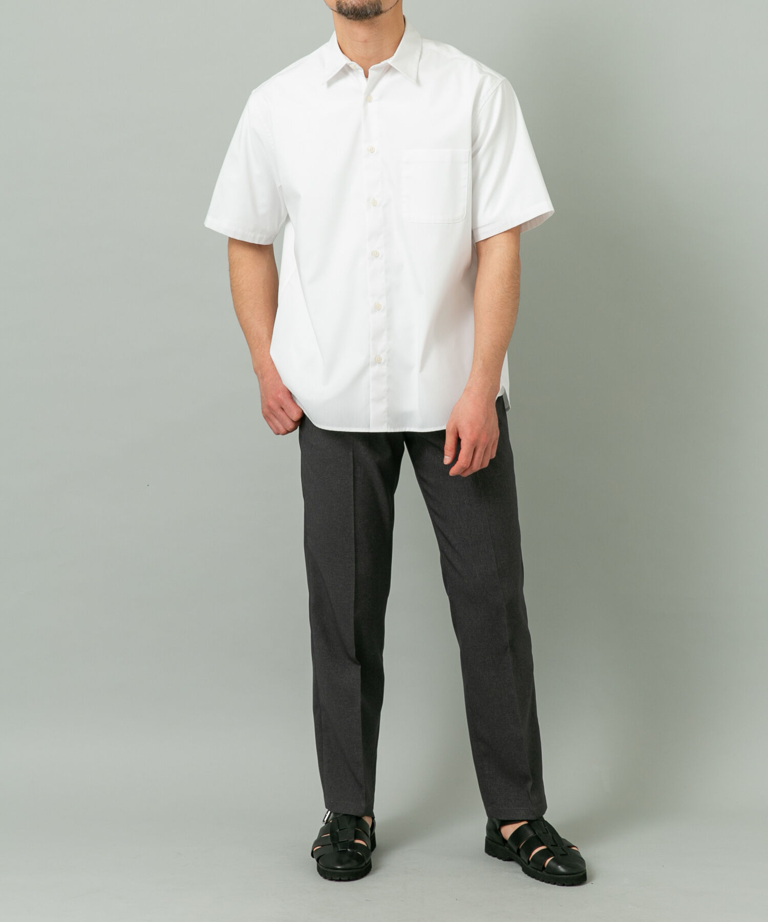 URBAN RESEARCH ROSSO「『XLサイズあり』アーバンリラックスブロード半袖シャツ」|シャツ・ブラウス|