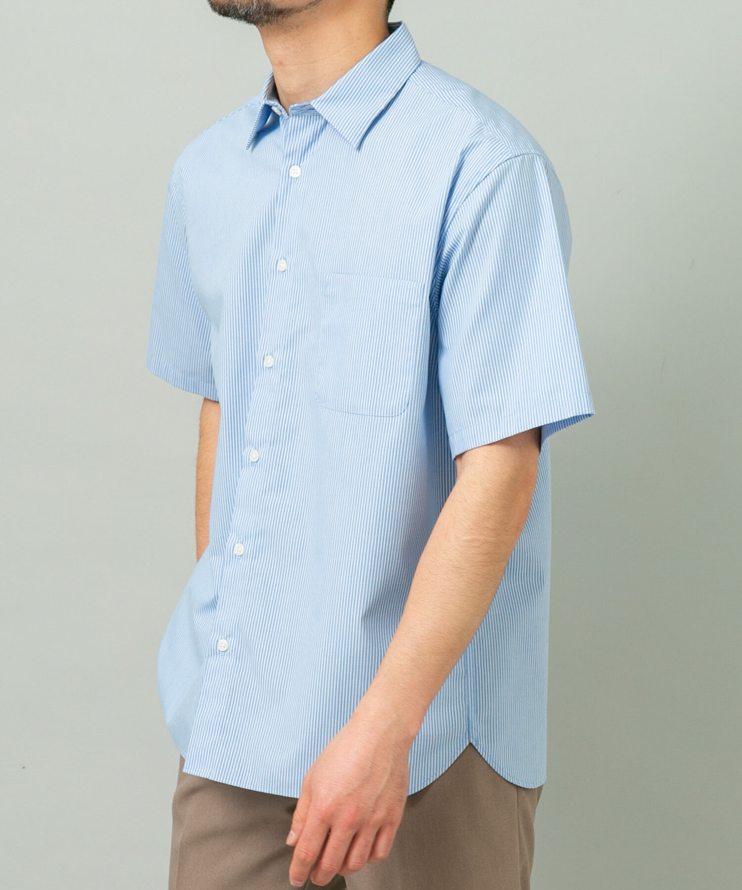 URBAN RESEARCH ROSSO「『XLサイズあり』アーバンリラックスブロード半袖シャツ」|シャツ・ブラウス|