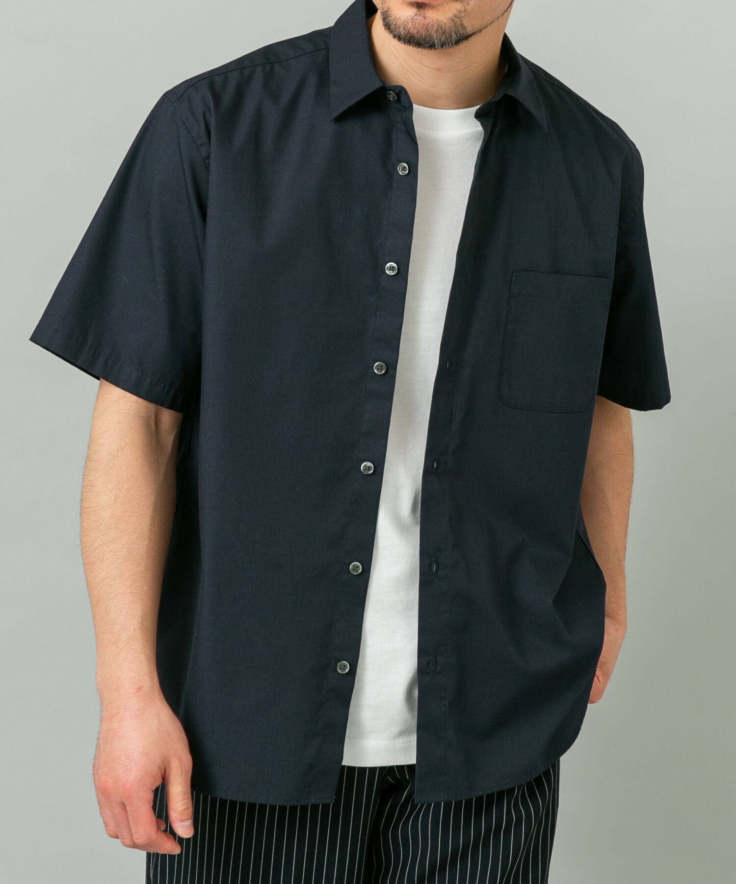 URBAN RESEARCH ROSSO「『XLサイズあり』アーバンリラックスブロード半袖シャツ」|シャツ・ブラウス|