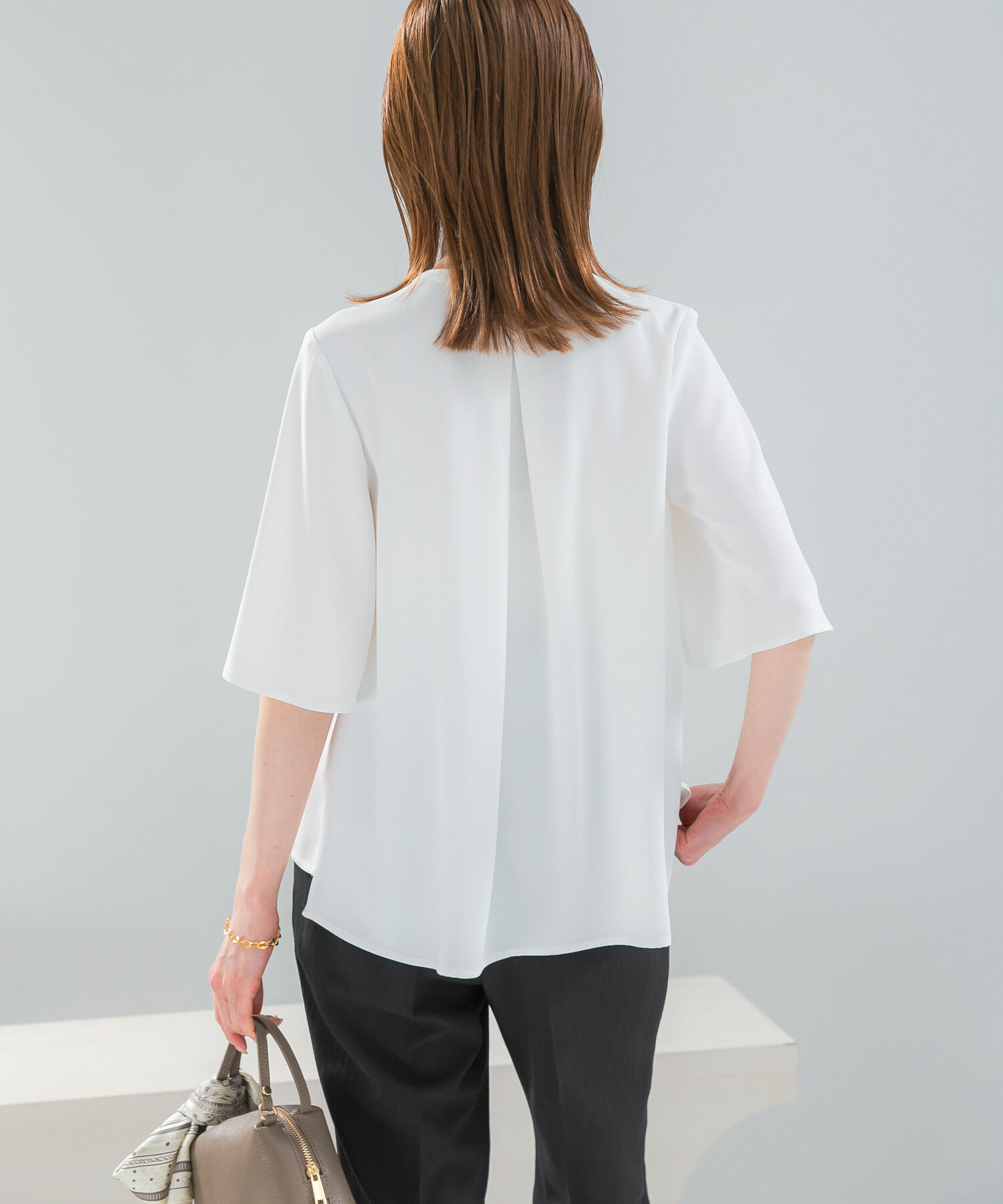 URBAN RESEARCH ROSSO「2WAYウォッシャブルフレアスリーブ ブラウス」|シャツ・ブラウス|