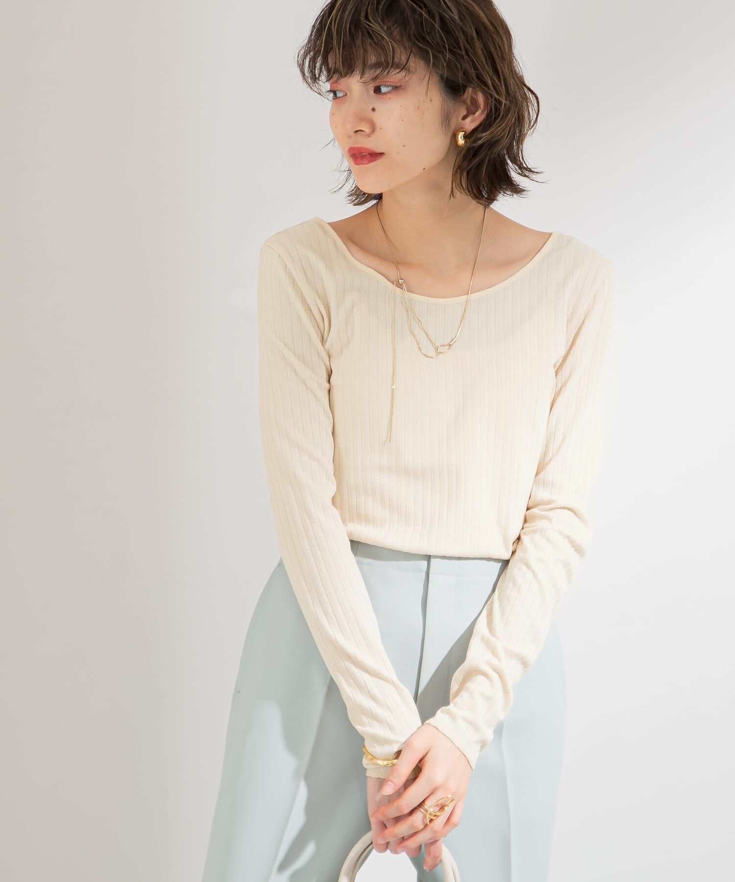  「2WAYテレコプルオーバー」|Tシャツ・カットソー|