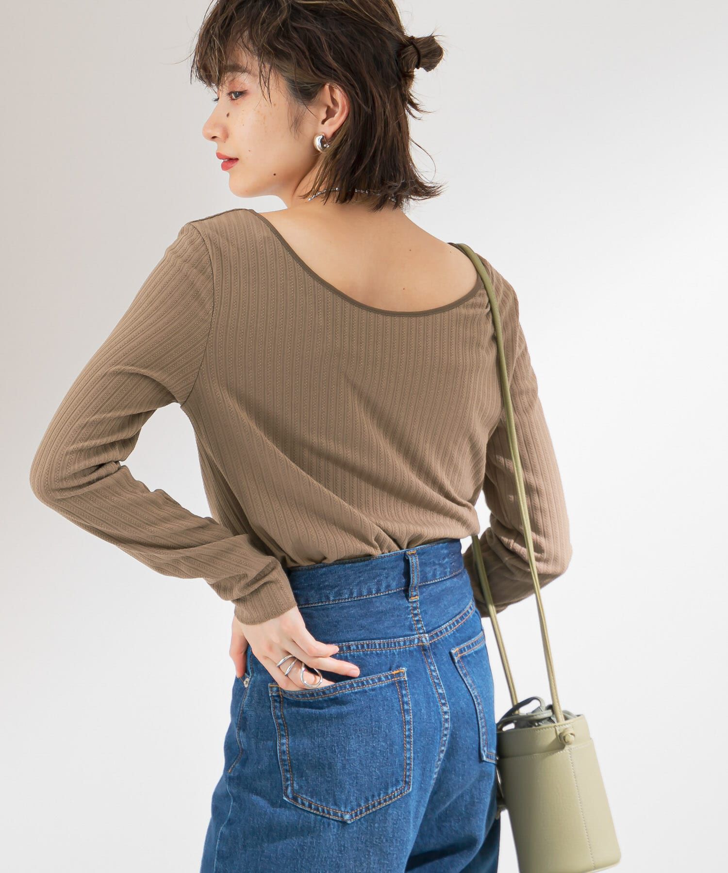  「2WAYテレコプルオーバー」|Tシャツ・カットソー|