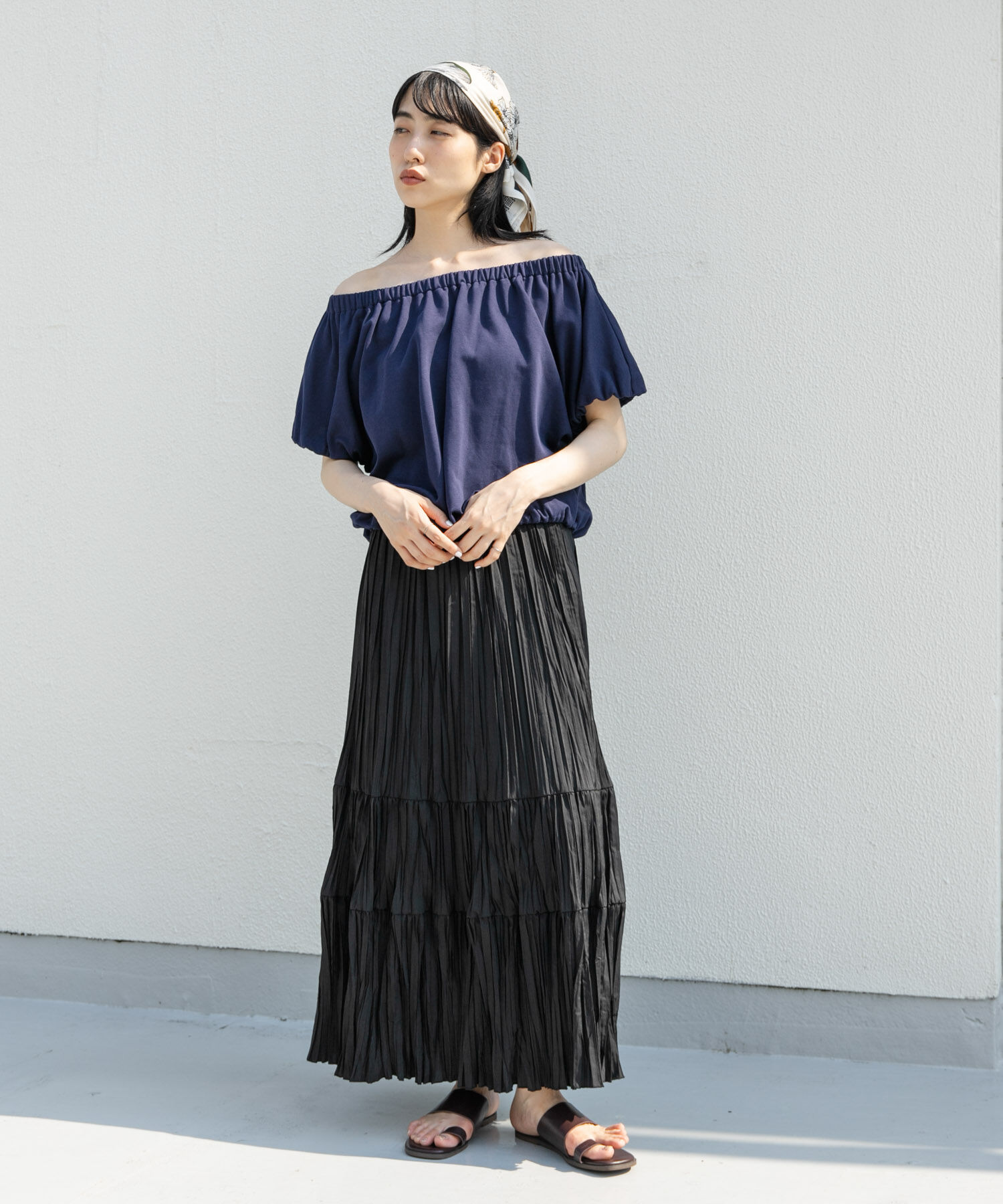  「リボンギャザースウェット」|スウェット・ジャージ|