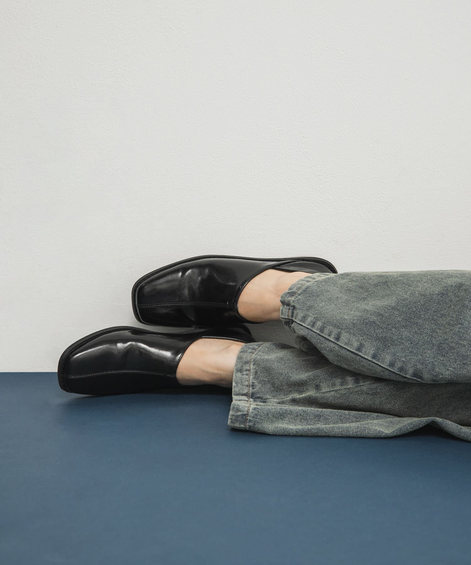  「センターステッチスクエアトゥスライドシューズ」|その他|